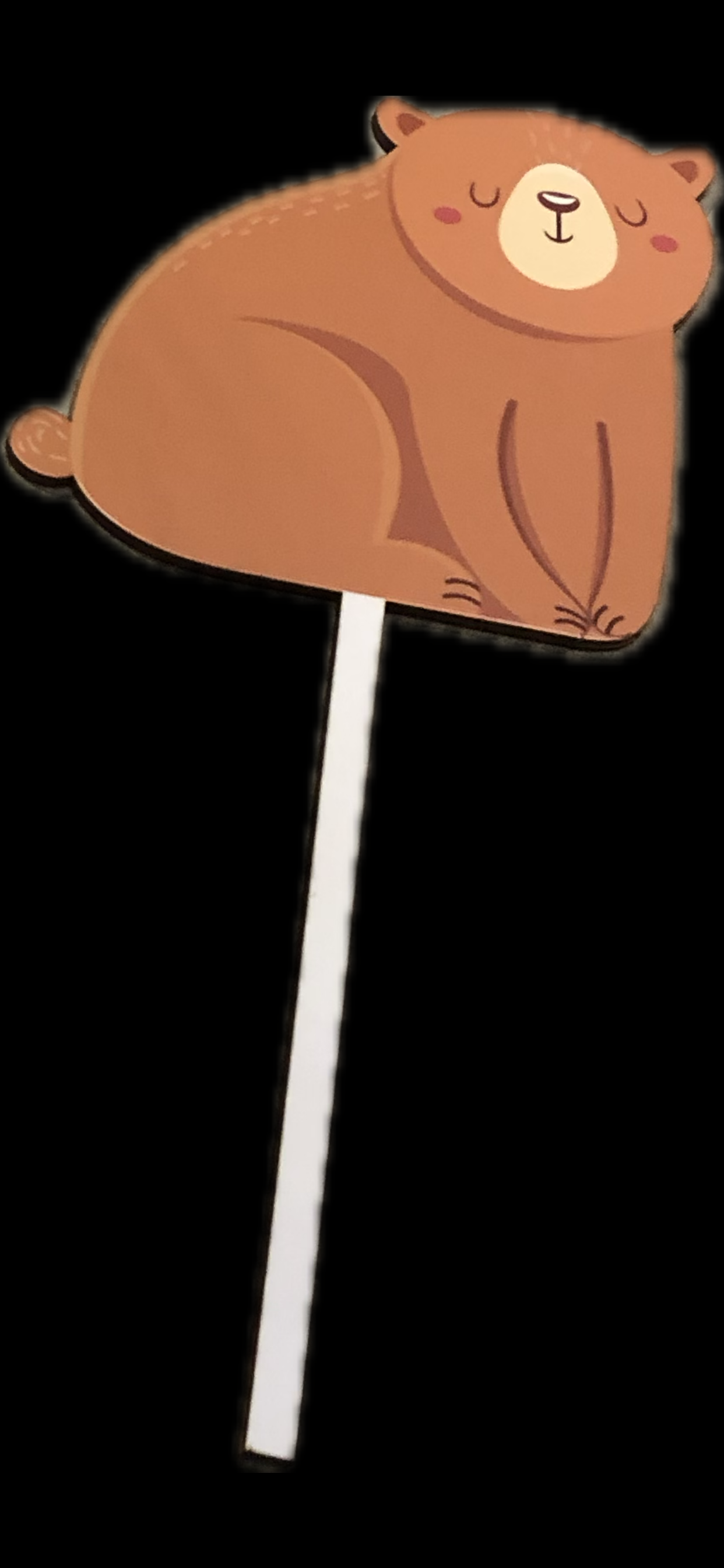 Pincho Oso Ojos Cerrados Mdf