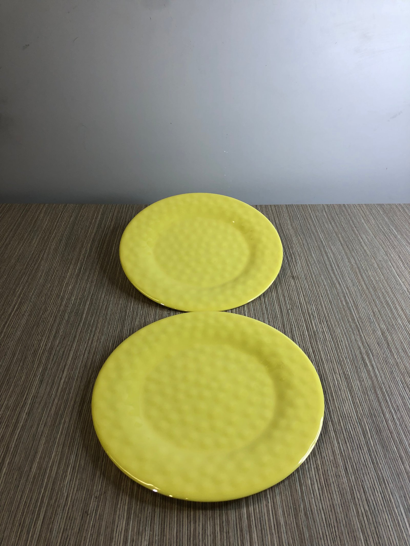 Plato Redondo Amarillo Pasta