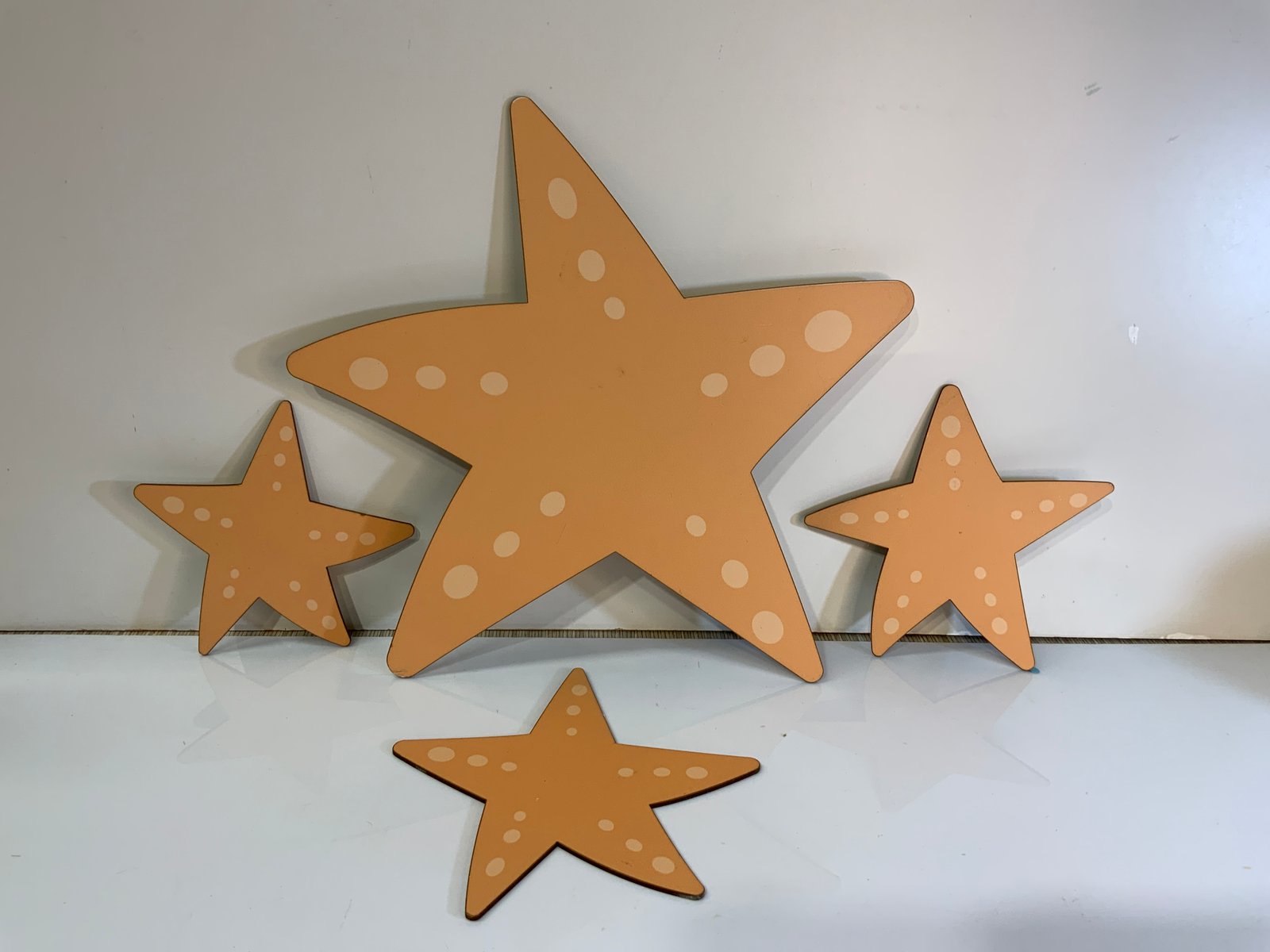 Estrella De Mar Naranja Mdf Mediana