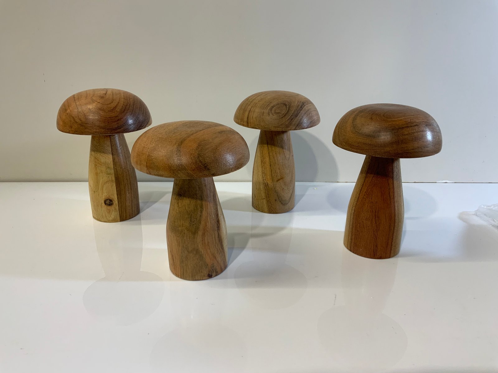 Hongo Madera Oscuro Decorativo