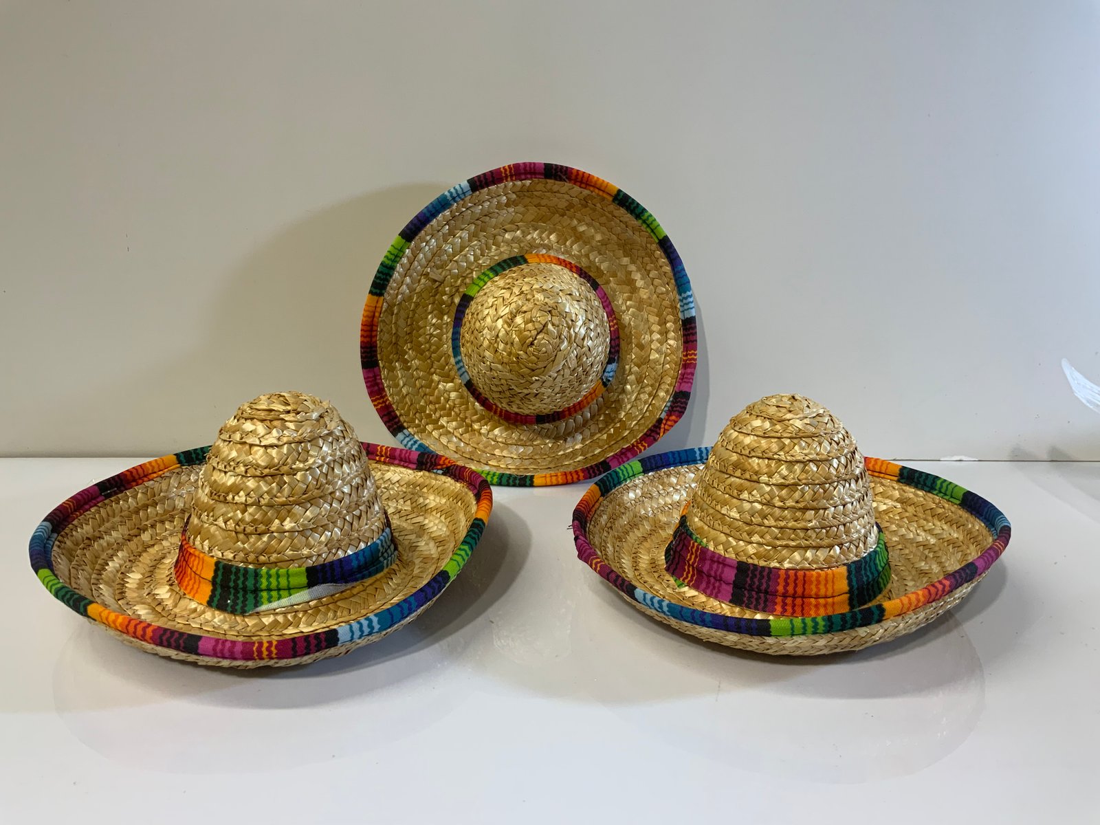 Sombrero Mexicano Borde Colores Mediano
