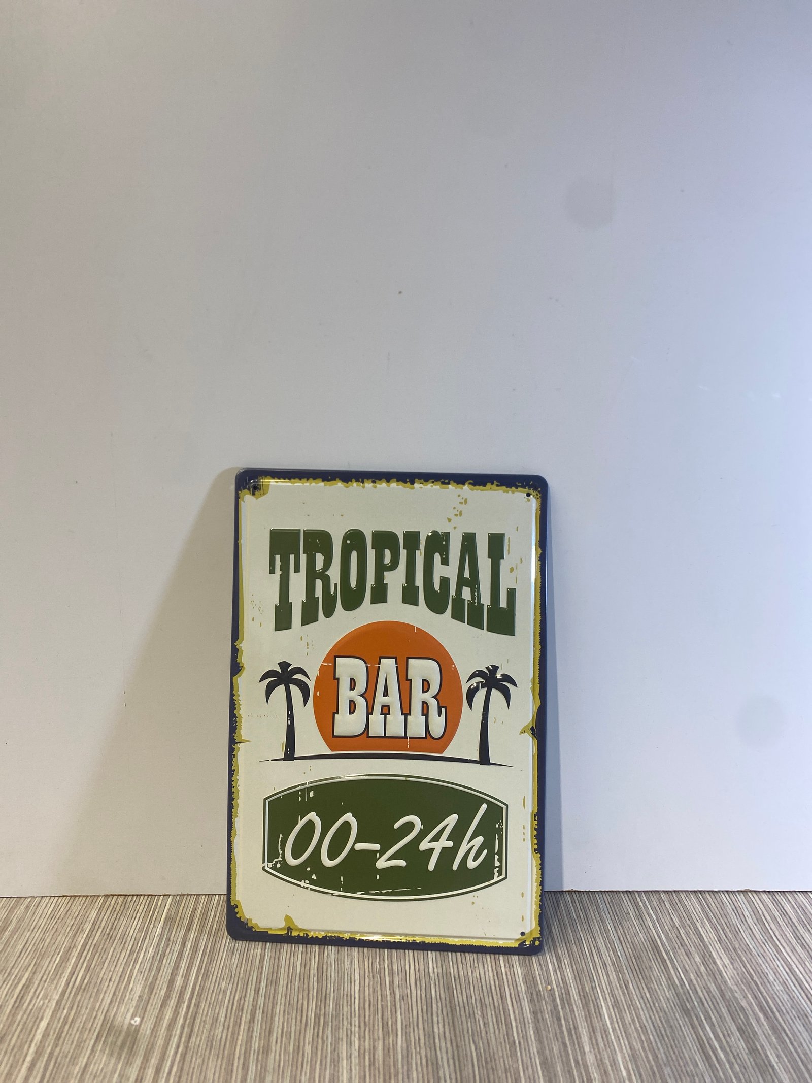 Placa Metalica Tropical Bar