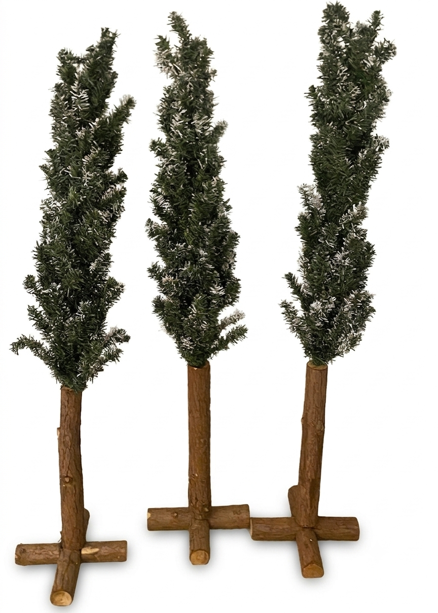 Arbol Alto Base Madera