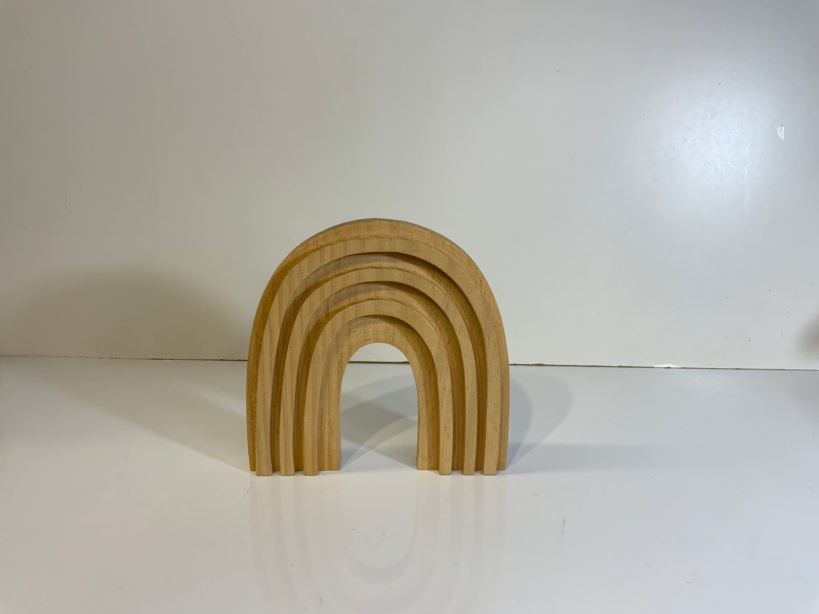 Arcoiris Madera Pequeño Para Mesa