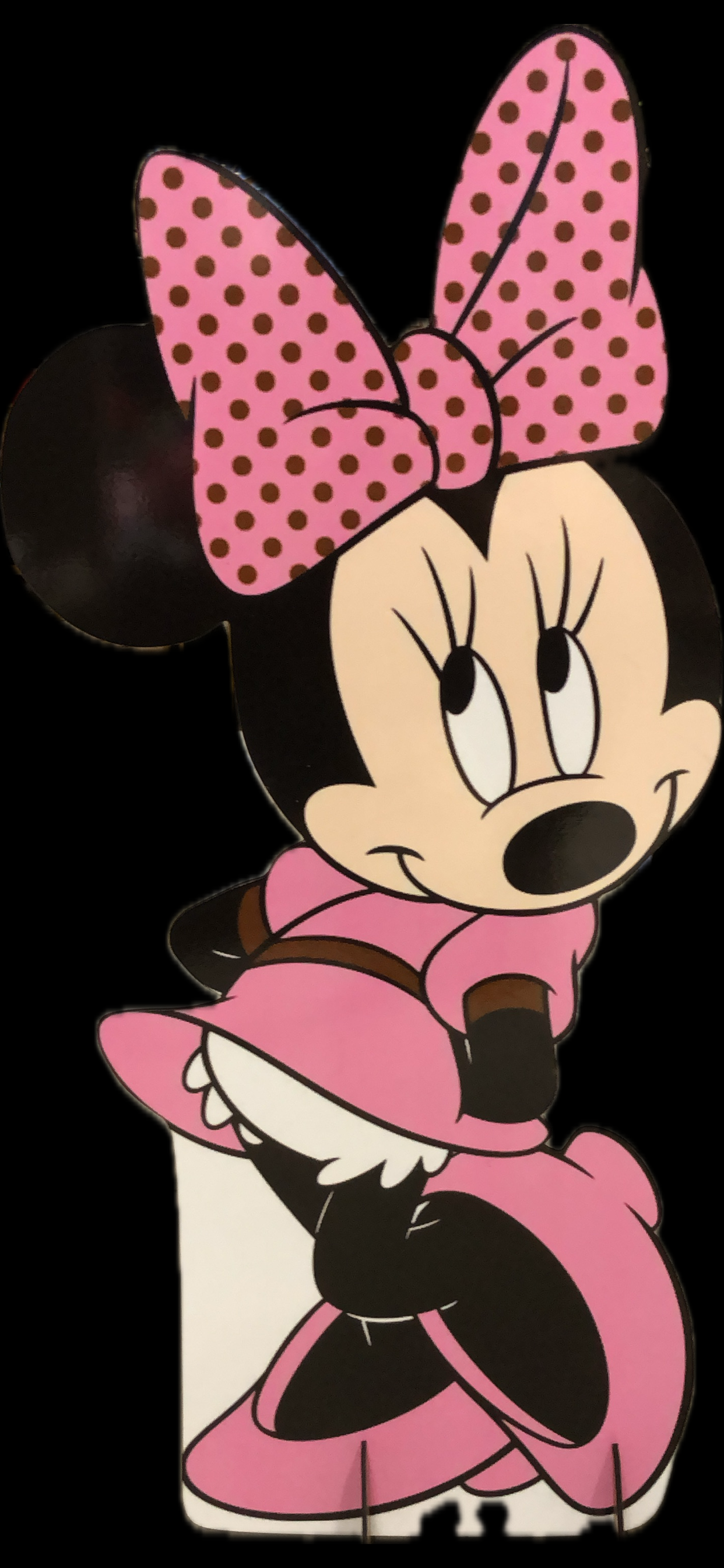 Minnie Mdf Moño Puntos