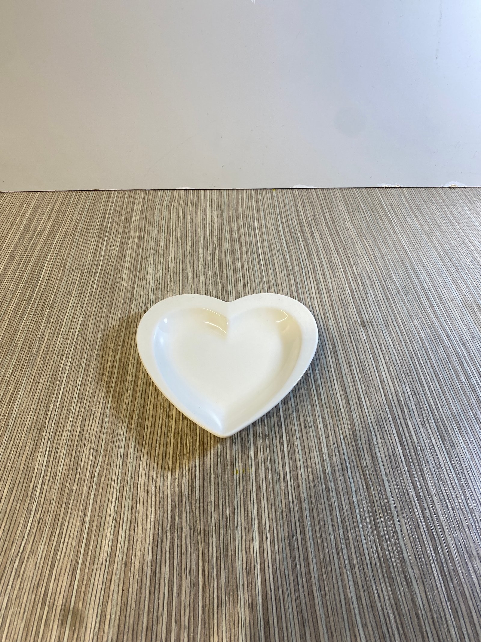 Bandeja Corazón Blanco Cerámica Mediana