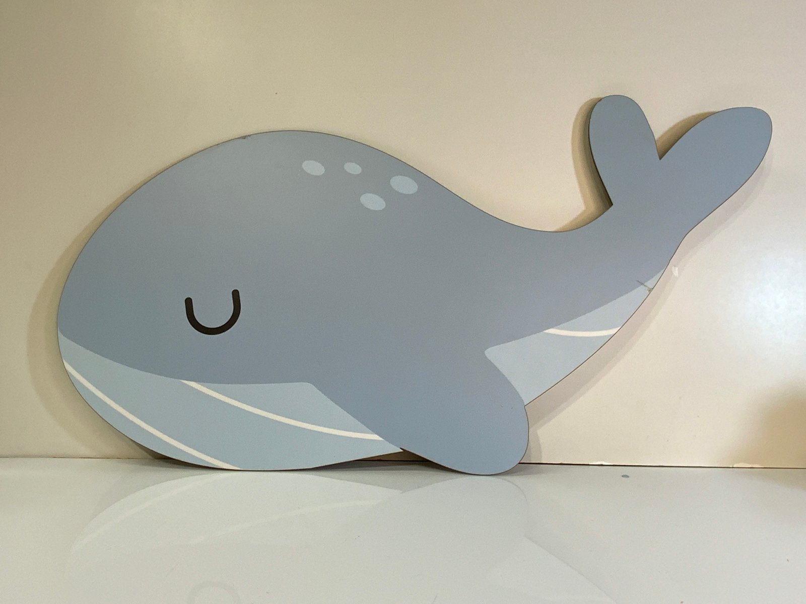 Ballena Azul Mediana Mdf ( 77 Cm Largo)