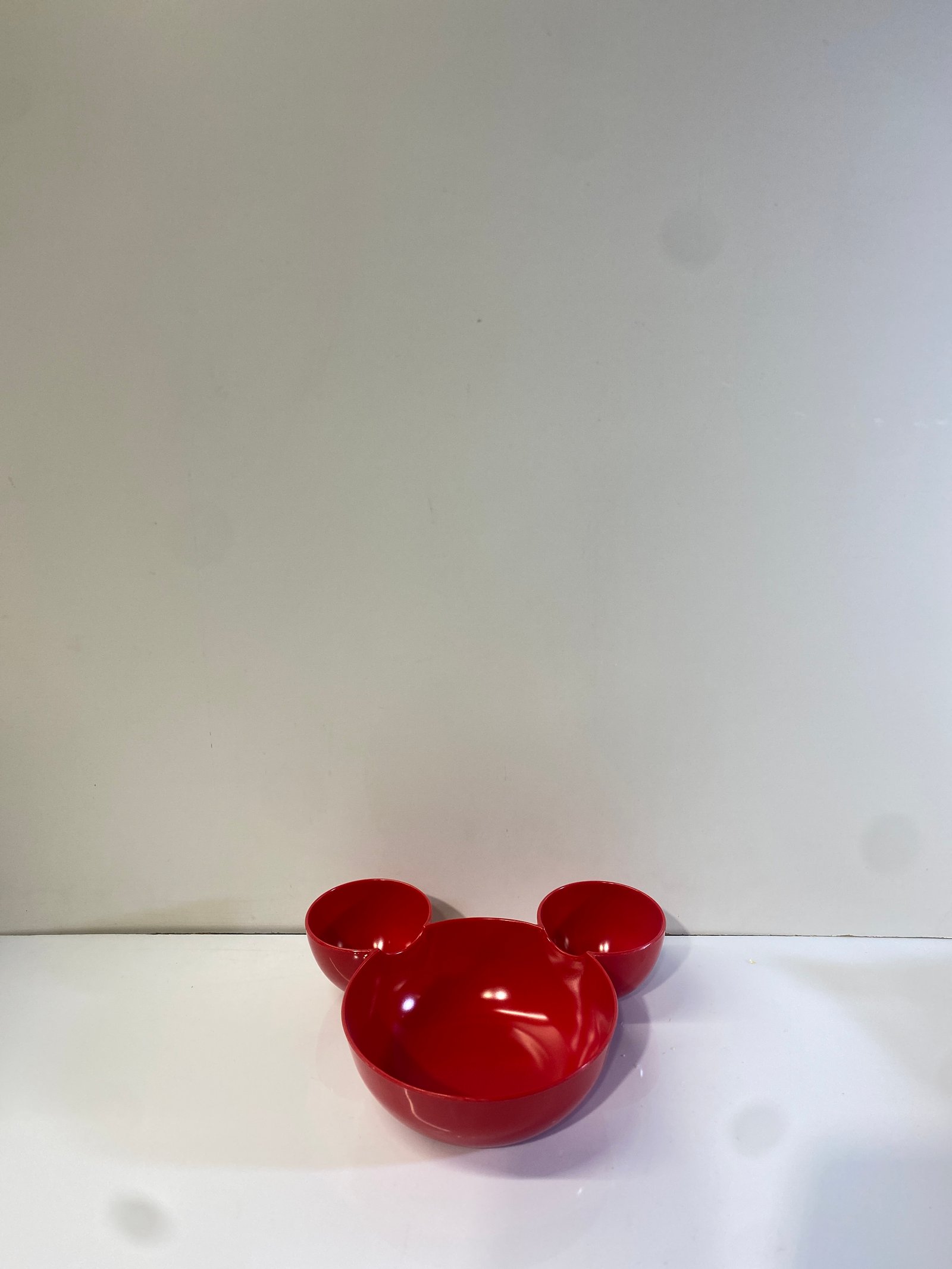 Recipiente Acrilico Cara Mickey Mouse Rojo