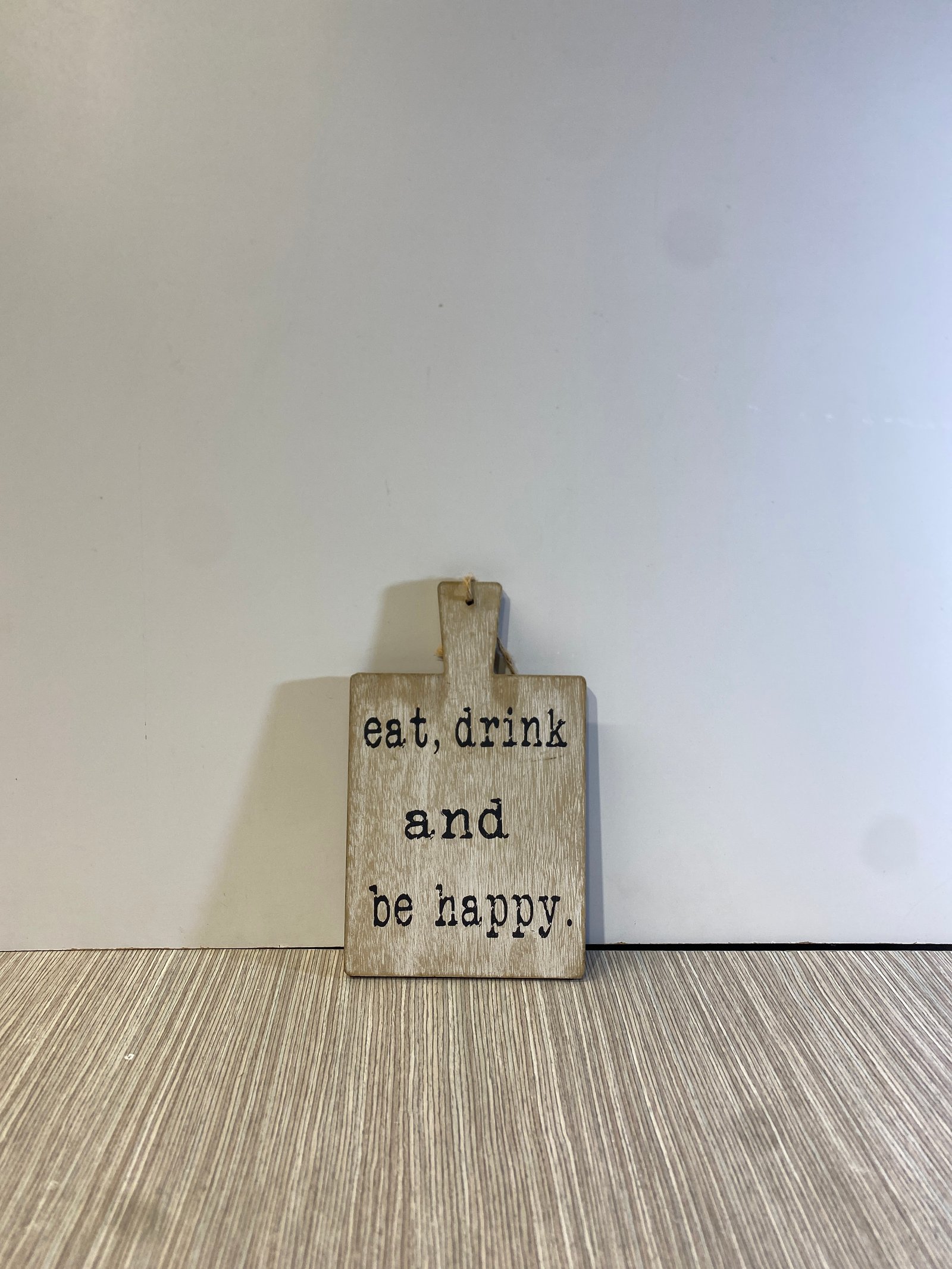Tabla Madera Decorativa Para Colgar Eat, Drink And Be Happy