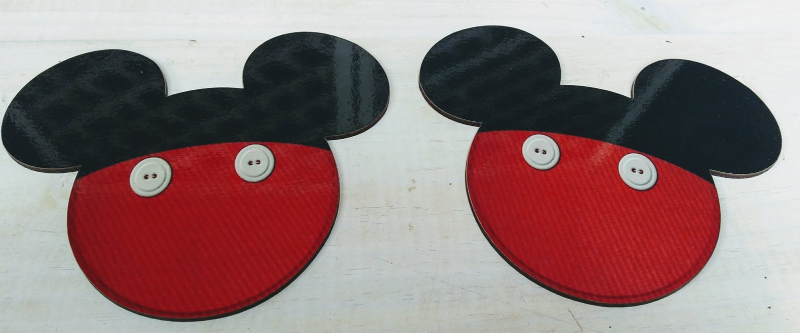 Porta Vasos Cabeza De Mickey Mouse Madera