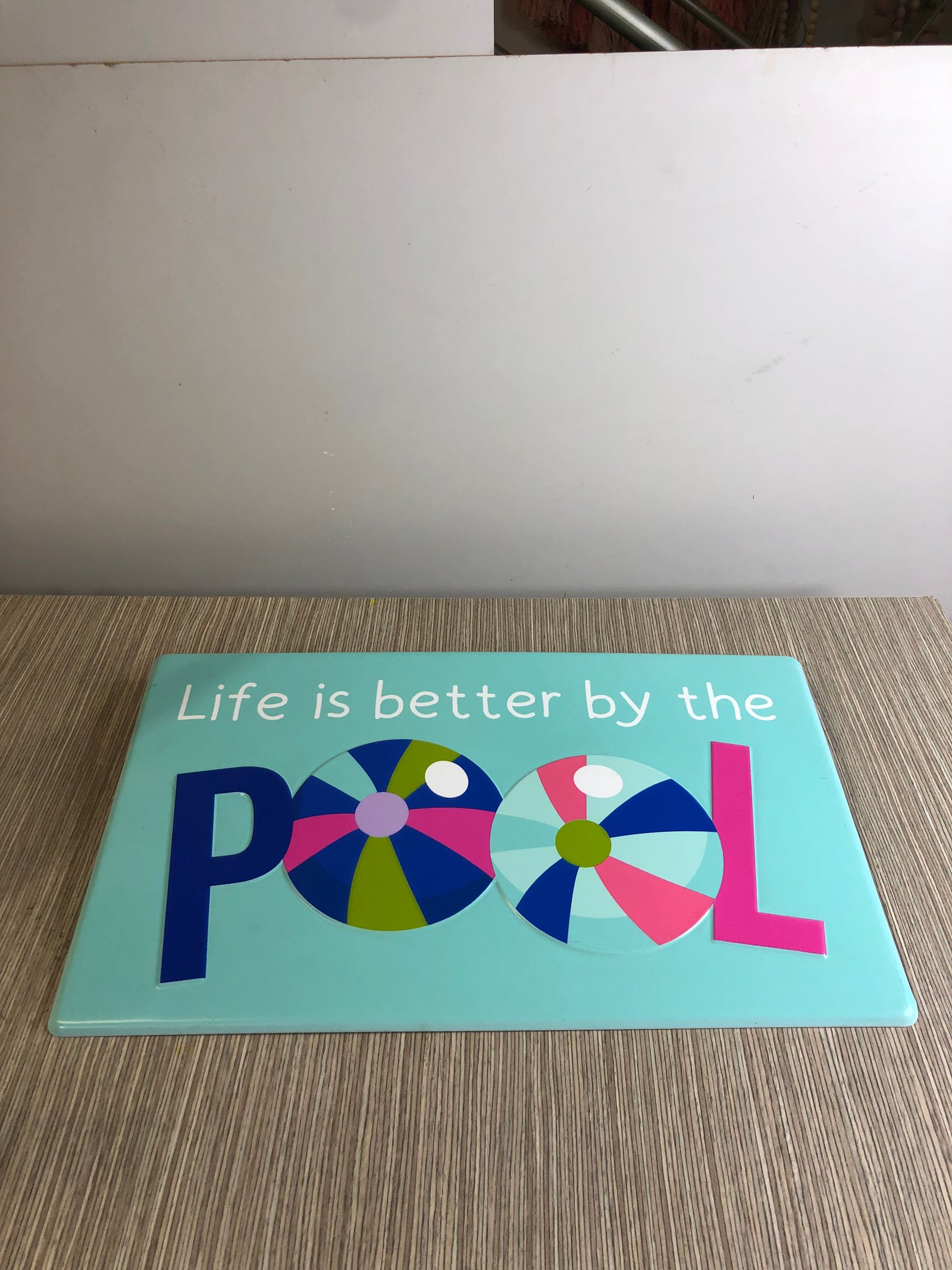 Placa Metalica Pool