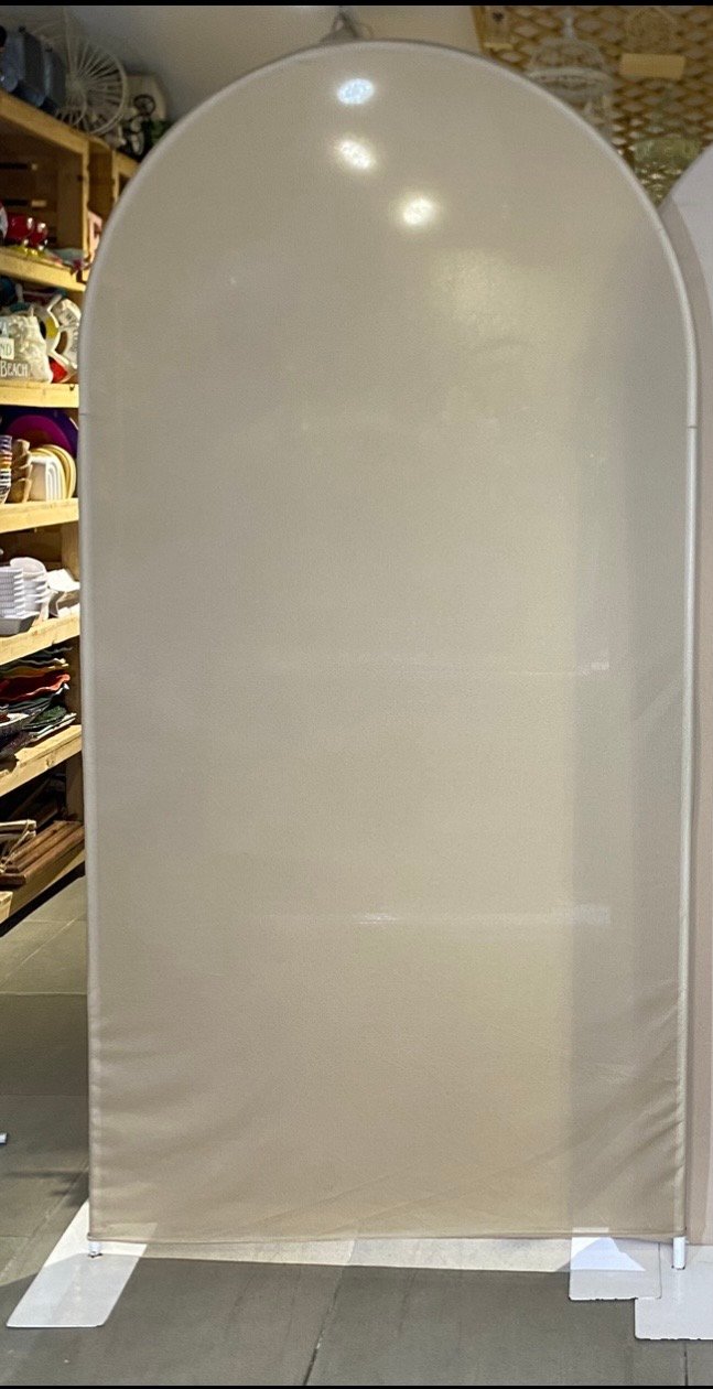 Estructura Punta Ovalada Mas Tela Cafe Galleta