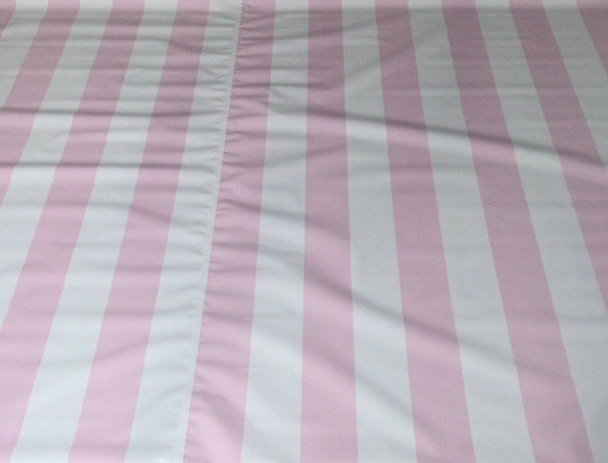 Estructura Ajustable Mas Lona Rayas Rosadas Y Blancas