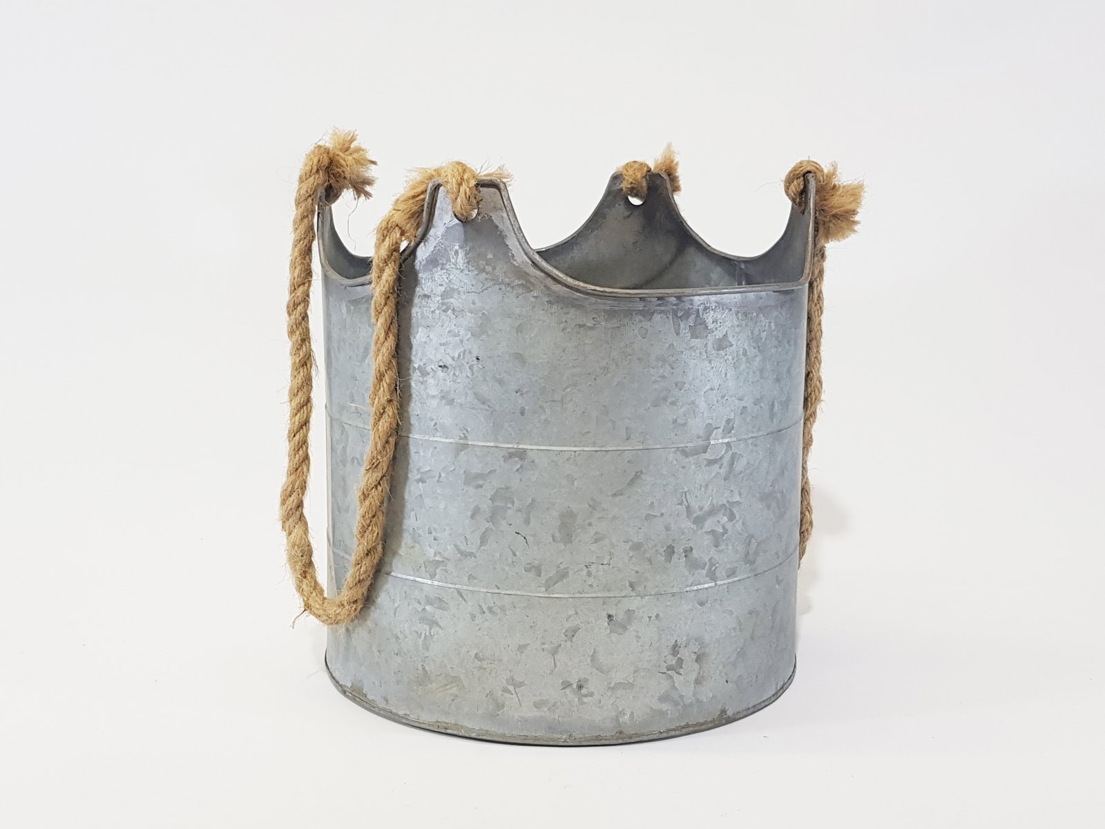 Balde Laton Opaco Agarradera Cabuya Grande