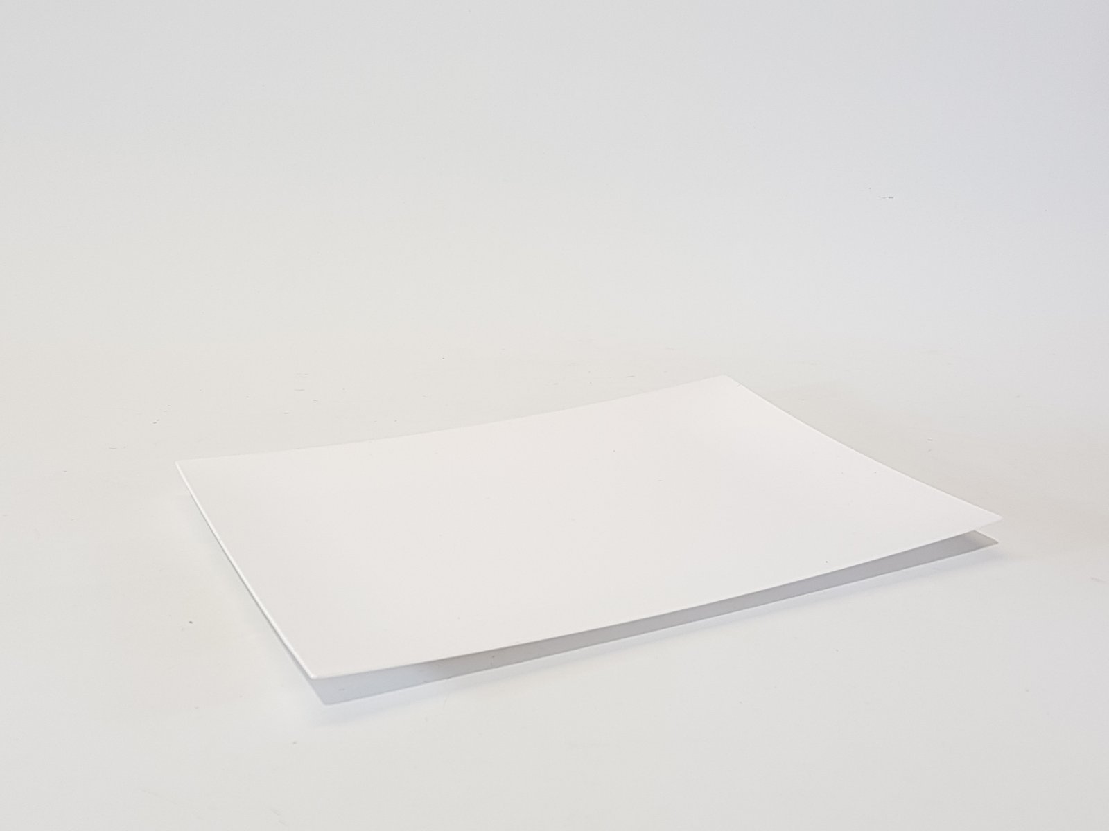 Bandeja Acrilica Rectangular Alargada Japonesa Blanca