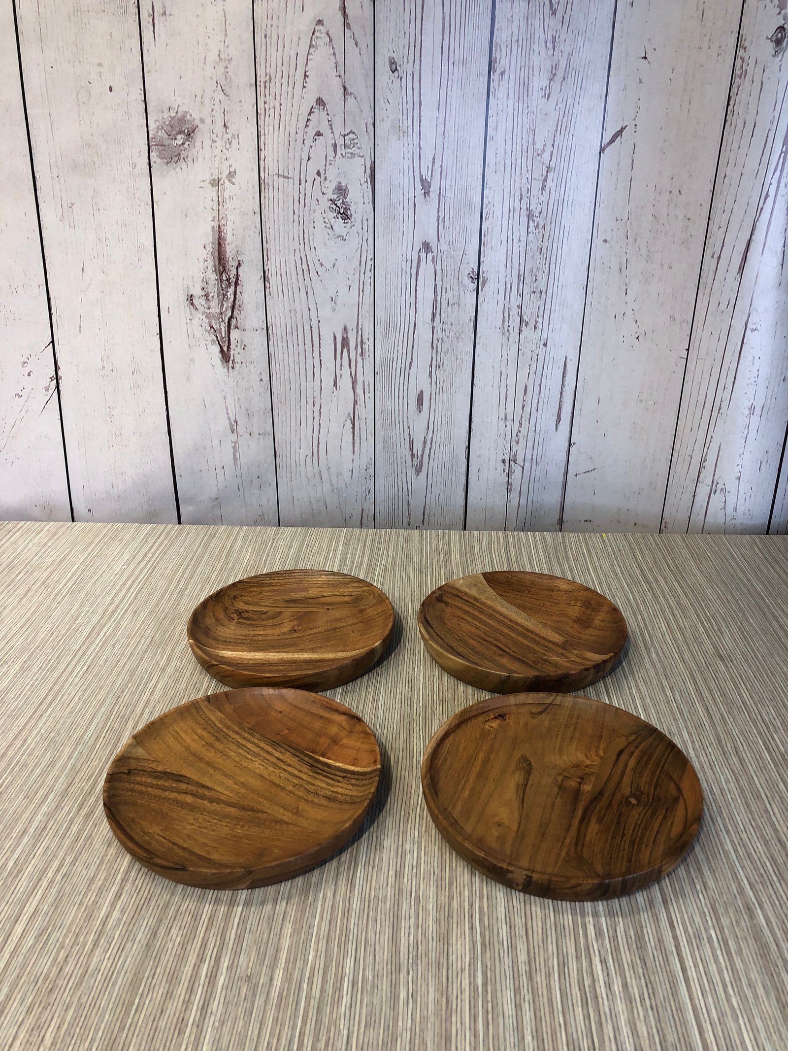 Bandeja Redonda Pequeña Cafe Oscura Beteada