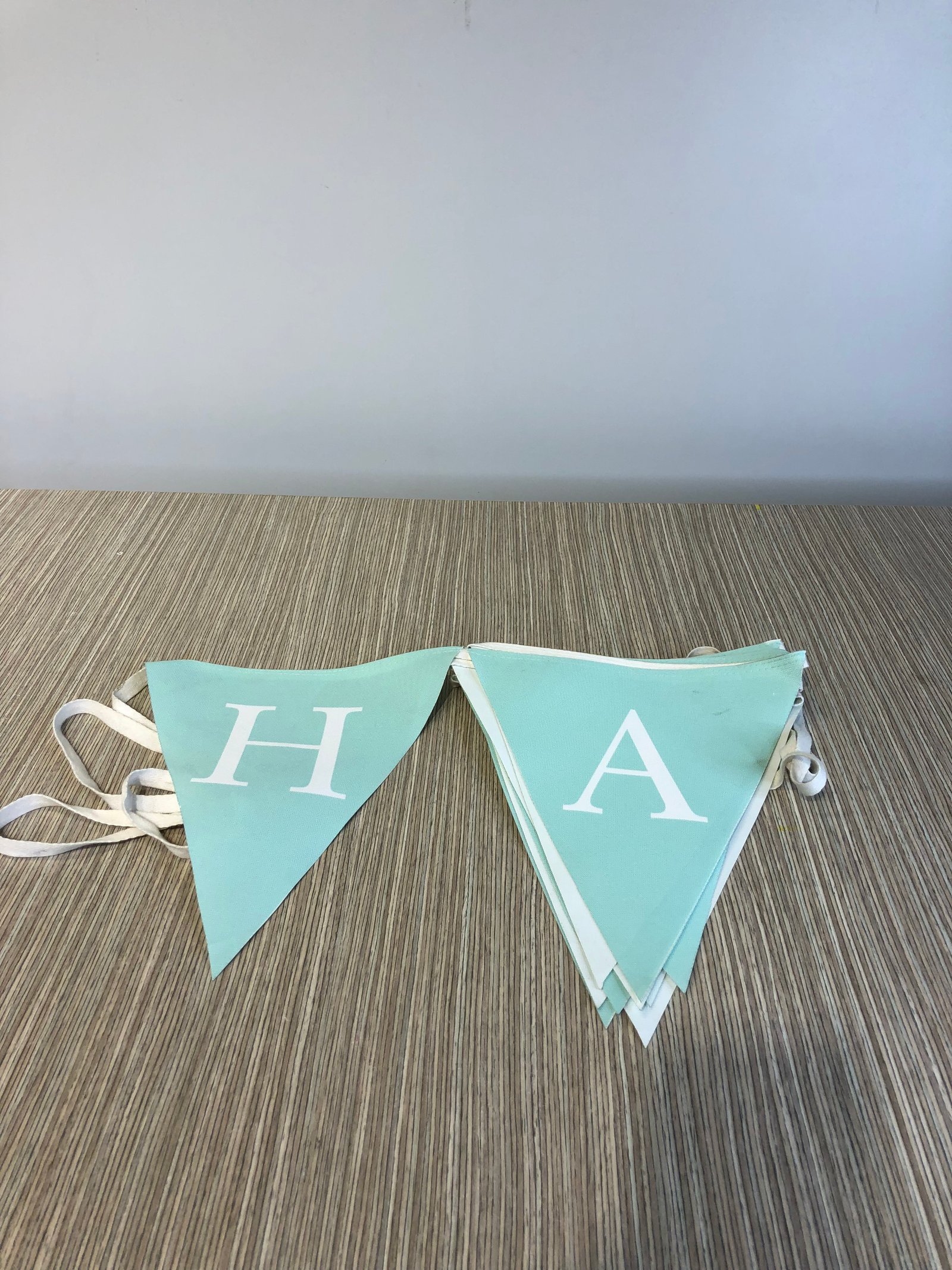 Banderin Lona Agua Marina Happy Birthday 4.60 Mt