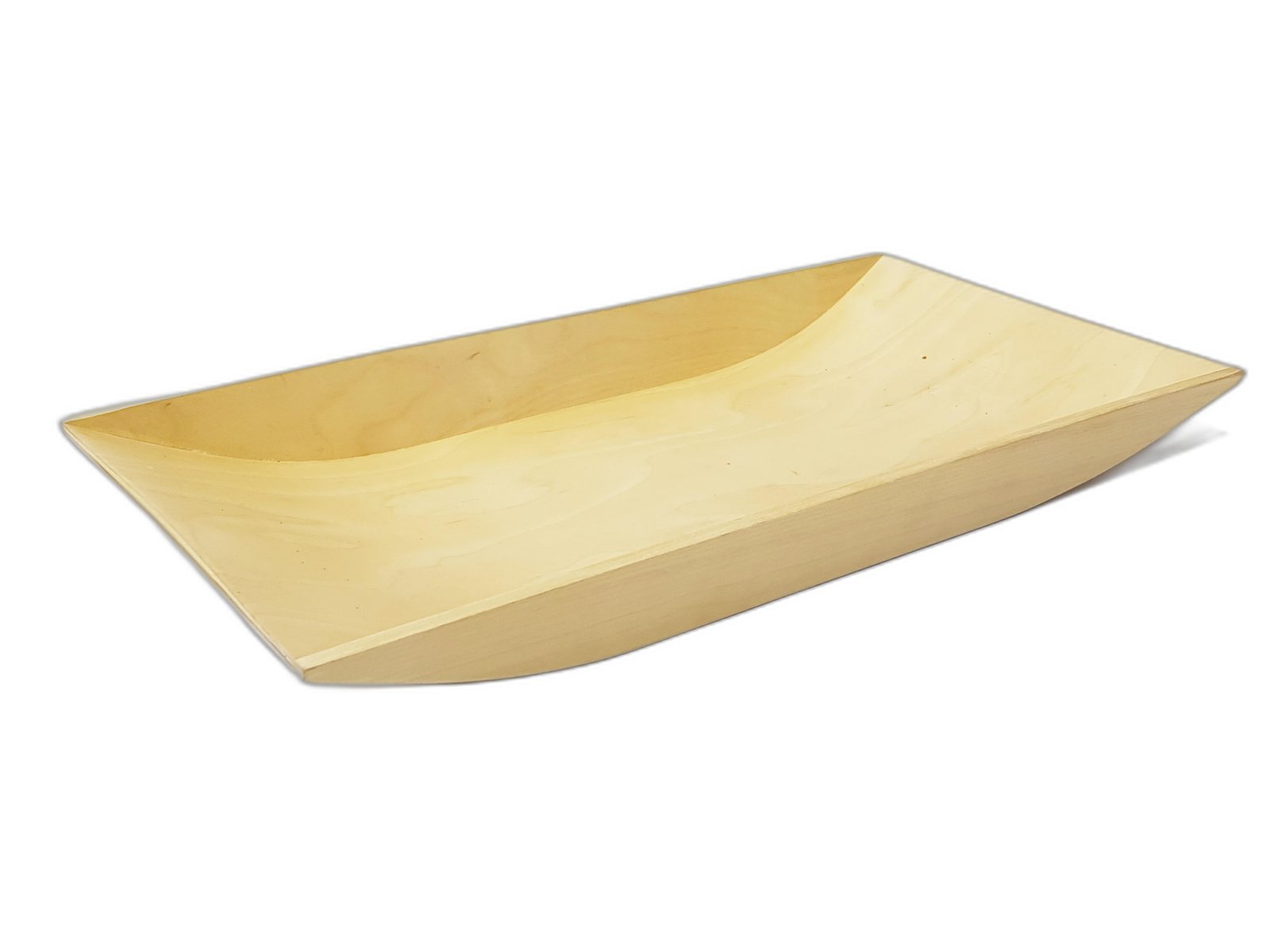 Bandeja Tipo Batea Rectangular Madera Natural