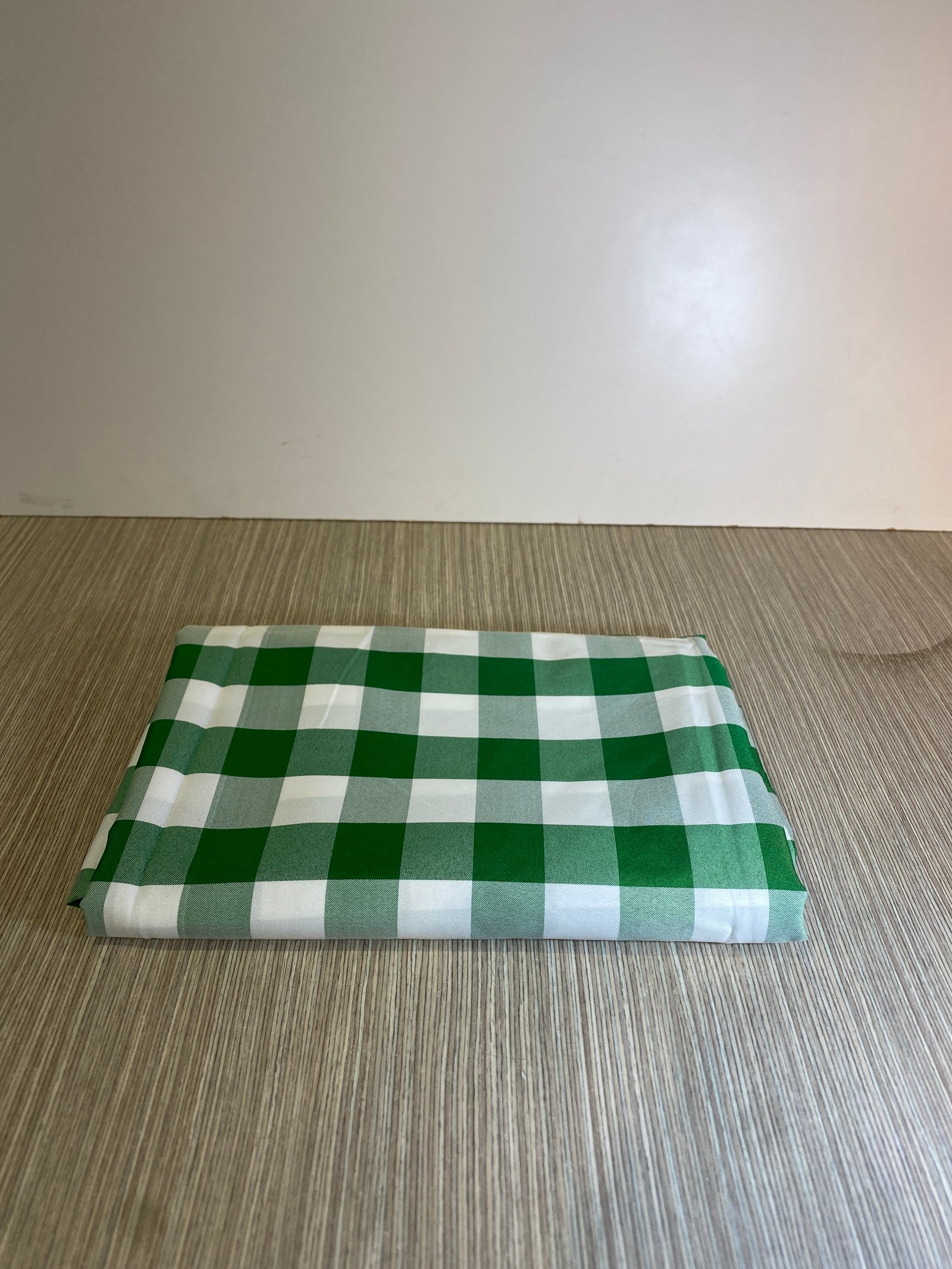 Mantel Cuadros Blancos Y Verdes