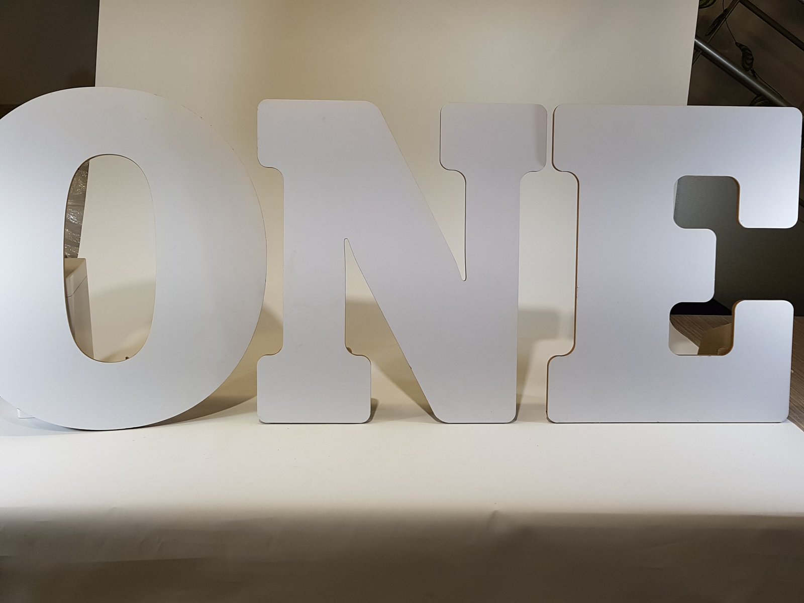 One En Madera Blanco Grande Para Suelo