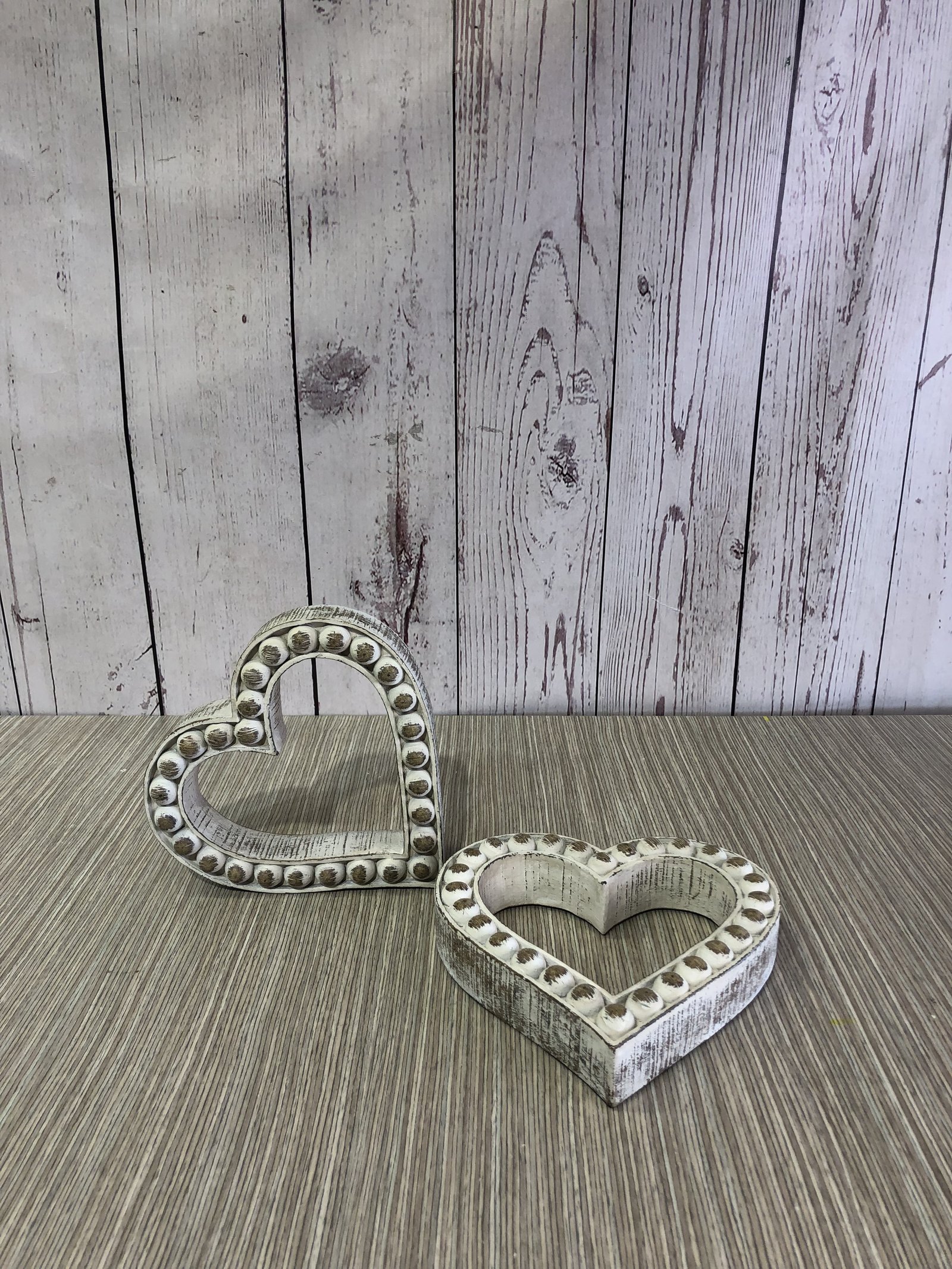 Corazón Decape Borde Bolas