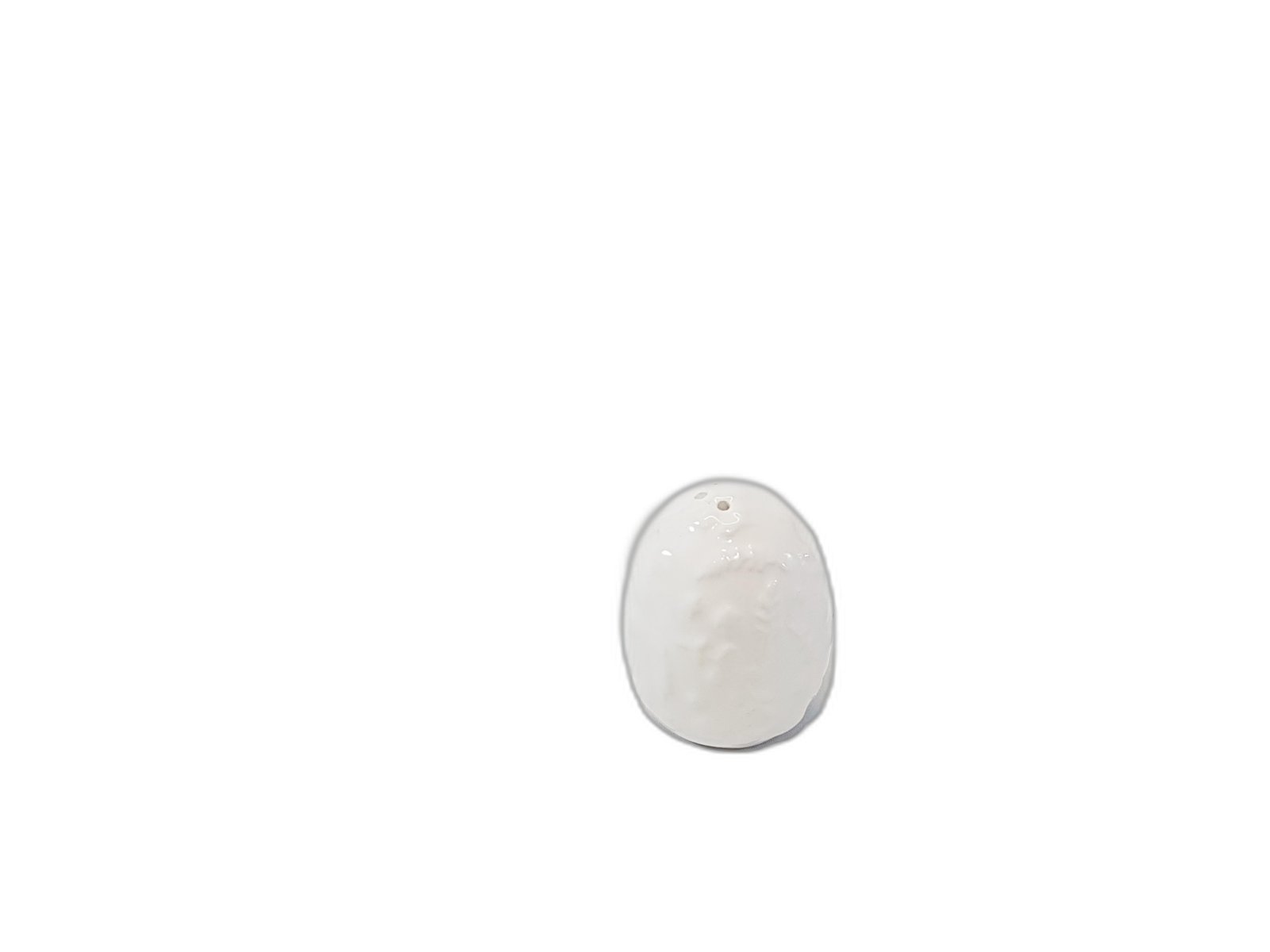 Huevo De Pascua Blanco Ceramica