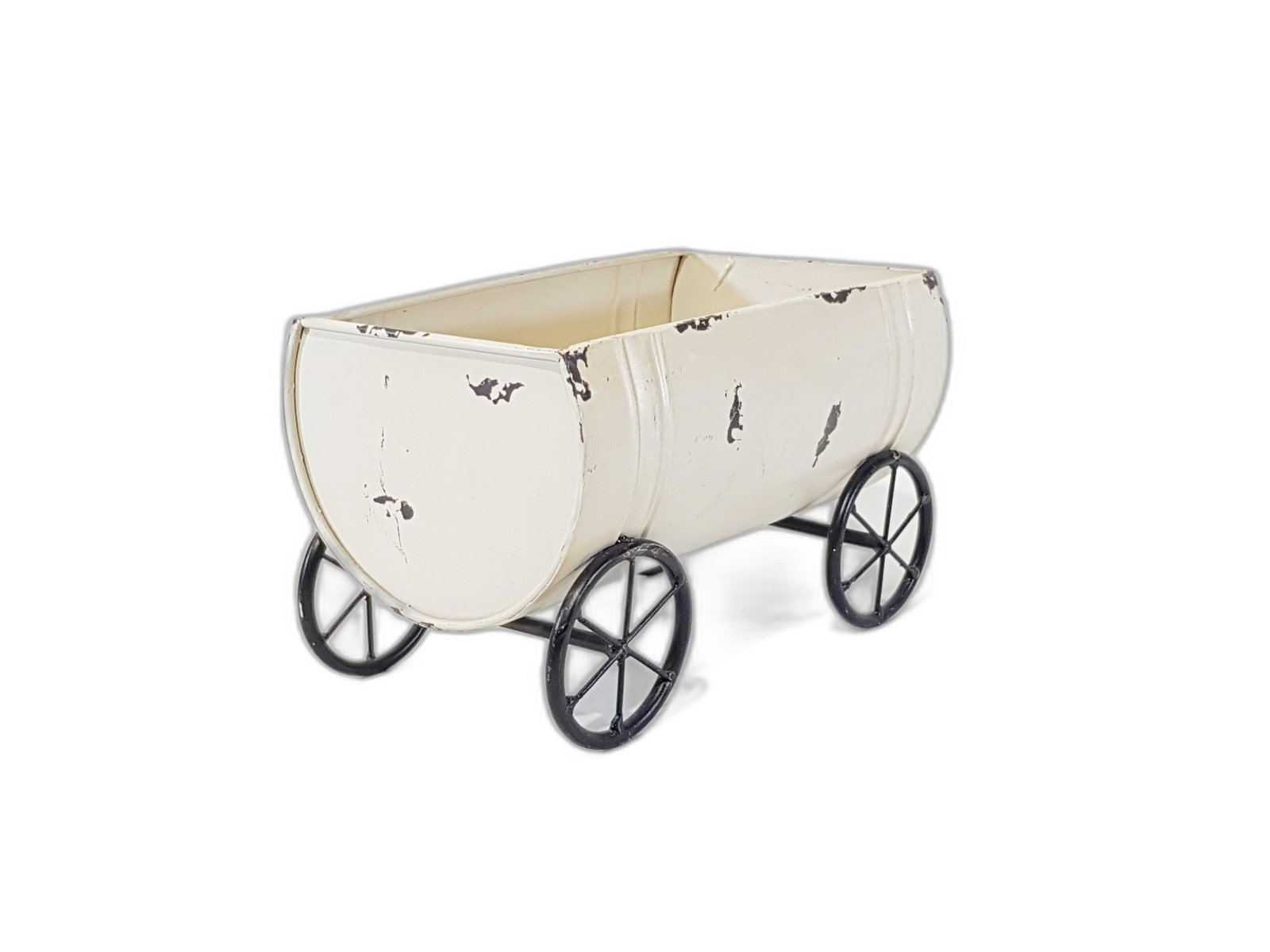 Vagon Metalico Crema Ruedas