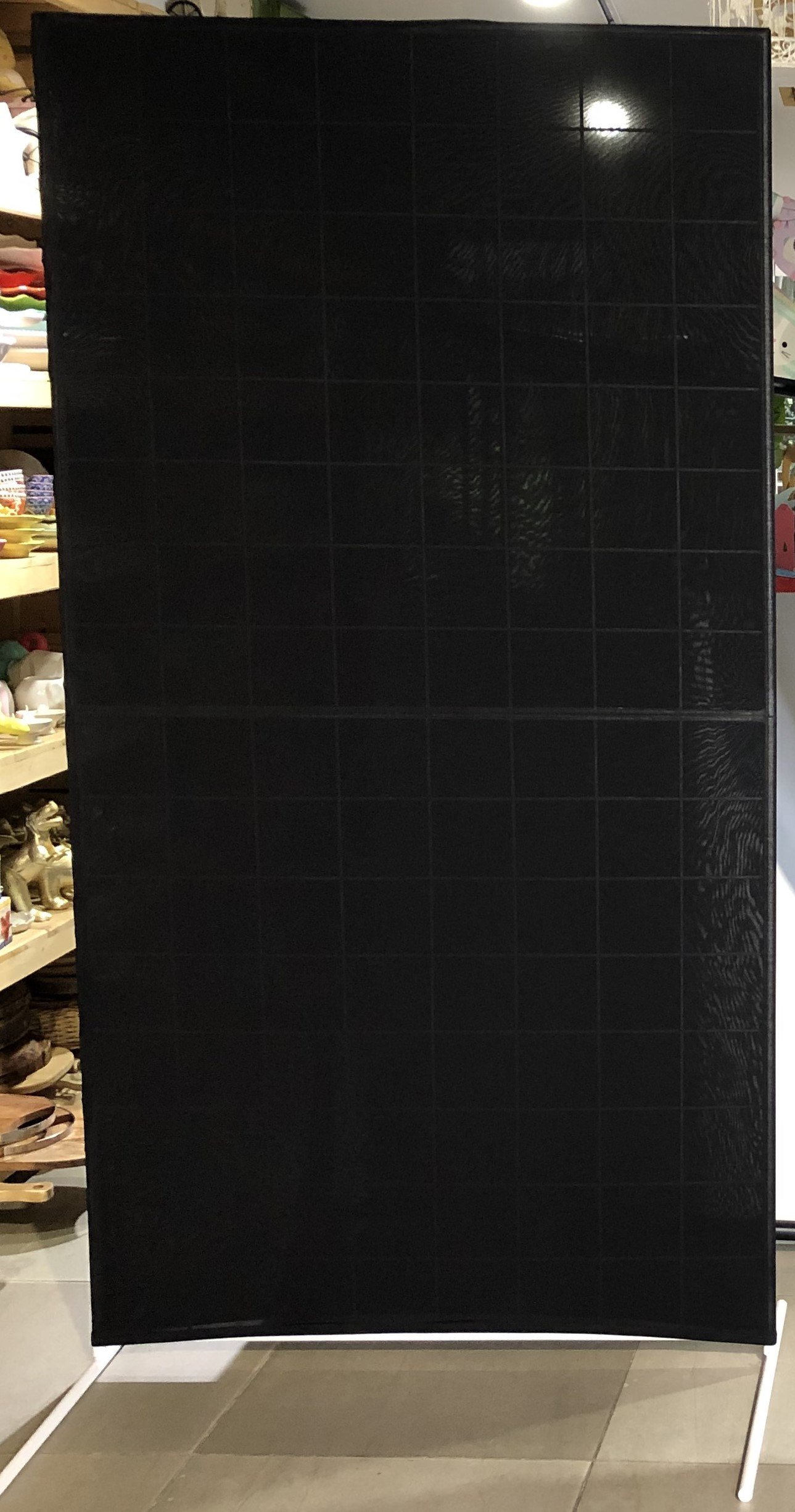 Estructura Malla Mas Tela Negra Punta Rectangular