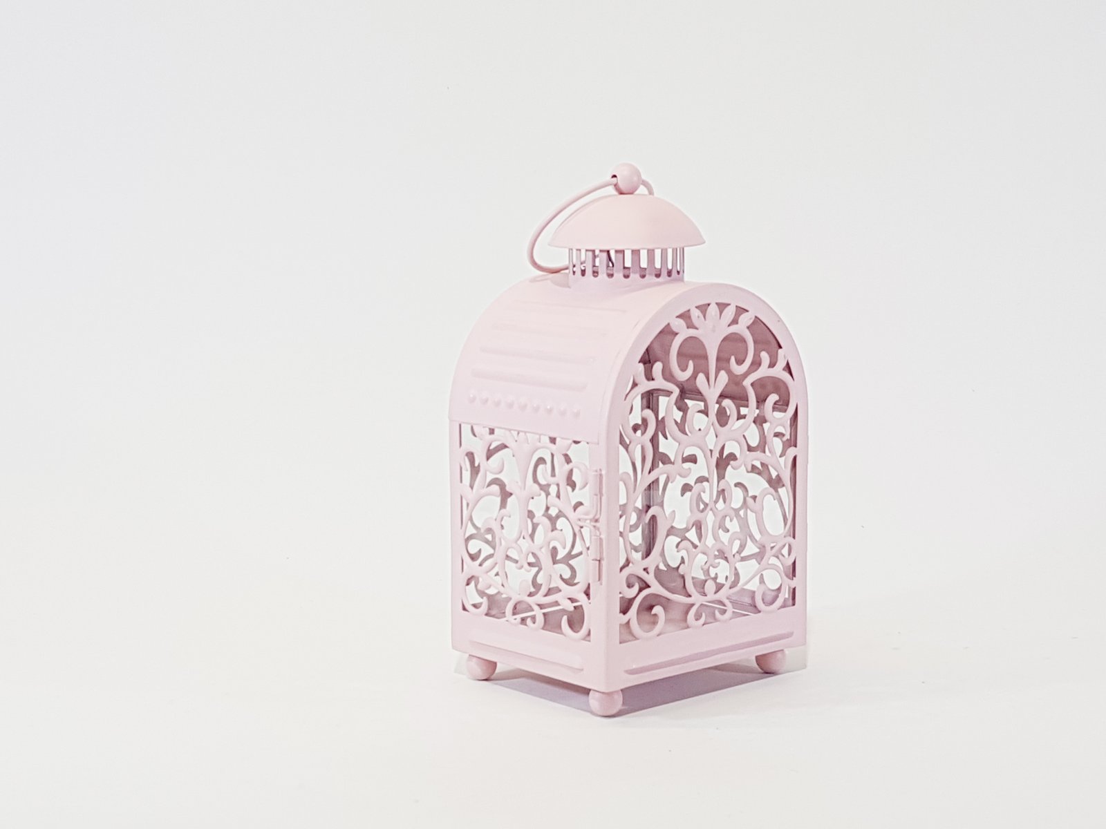 Farol Rosado Arabescos Cuadrado