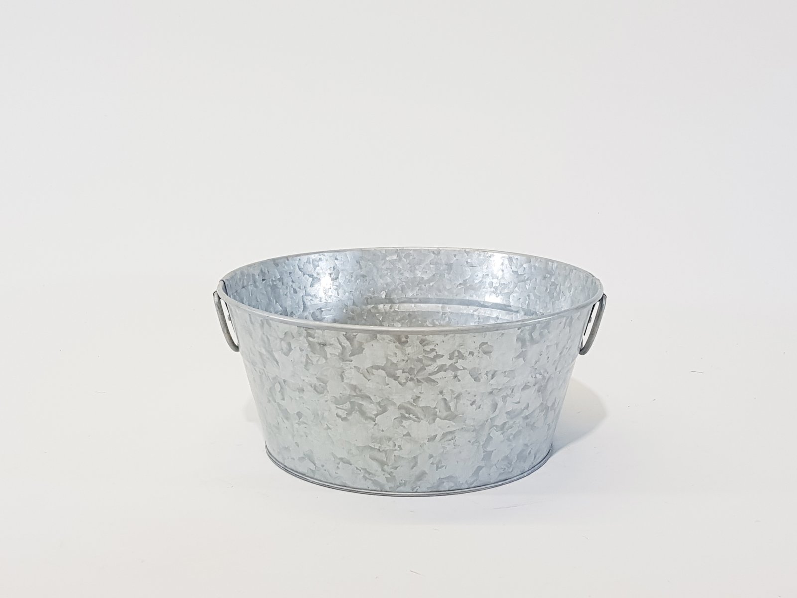 Hielera Laton Opaco Ovalada Pequeña Con Agarraderas Metalicas