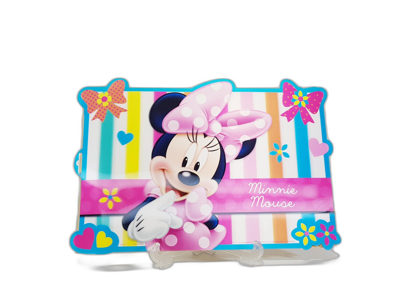 Individual Minnie Moño Rosado 3D 42 X 28