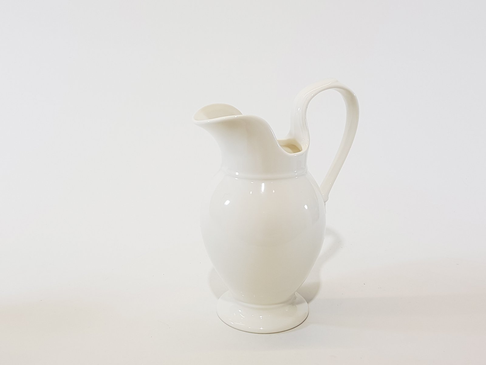 Jarra Ceramica Crema Antigua Con Agarradera