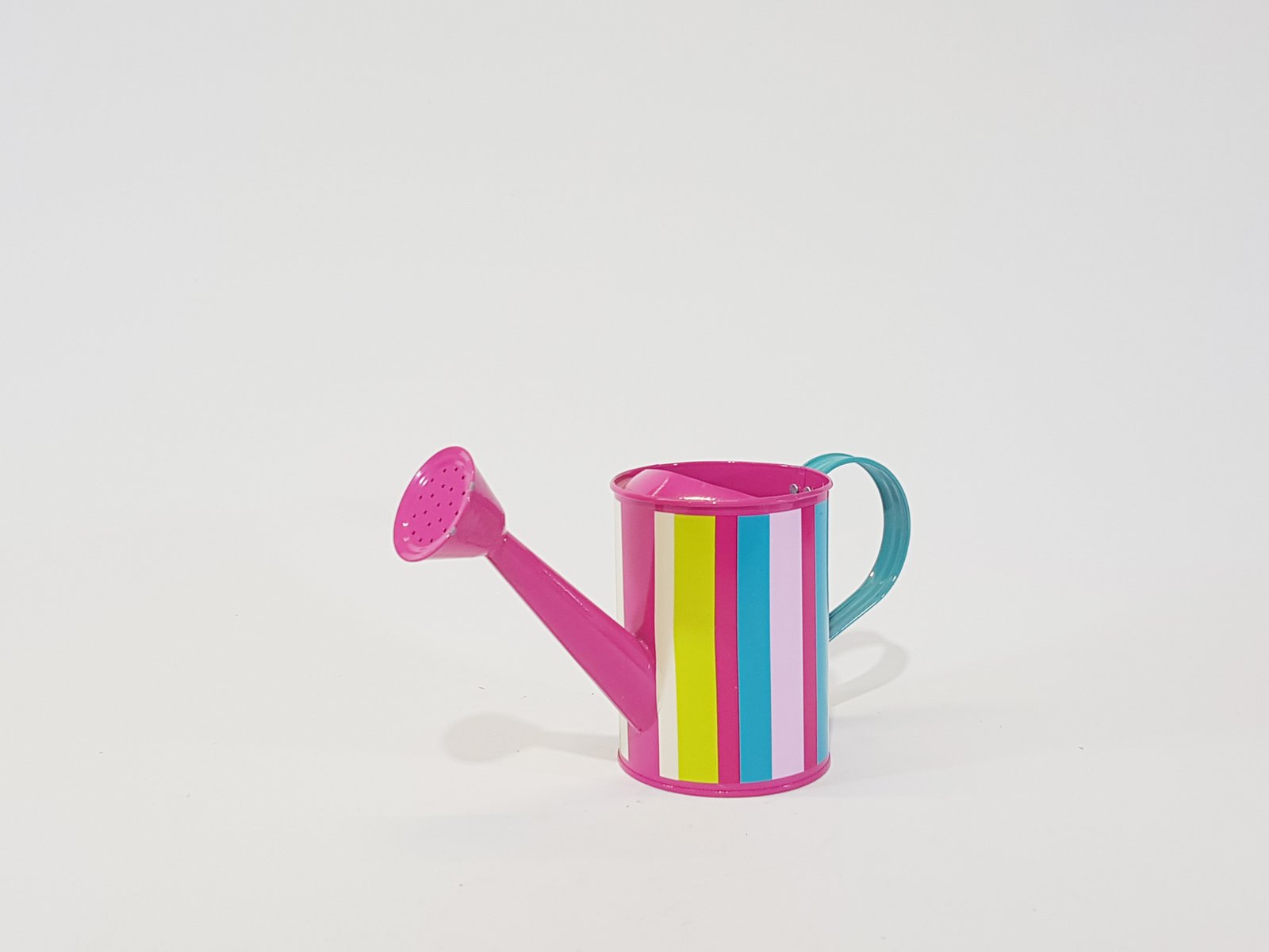 Regadera Rosada Rayas Colores Pequena