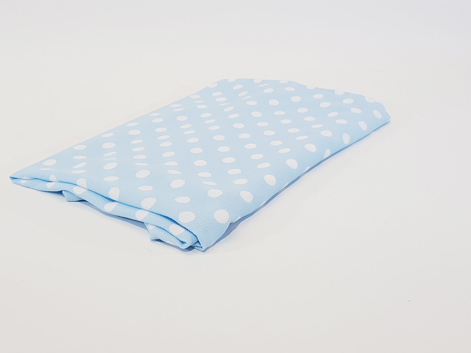 Mantel Azul Claro Bolas Blancas