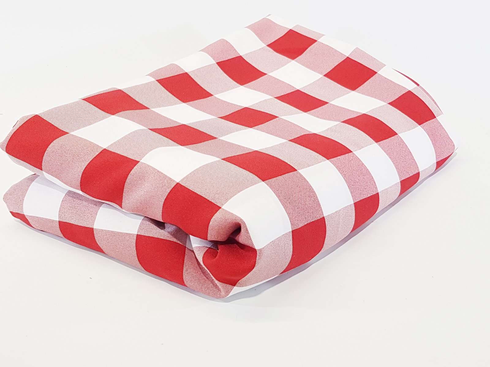 Mantel Cuadros Rojos Y Blancos Maxi 8.90 Largo X 1.54 Ancho