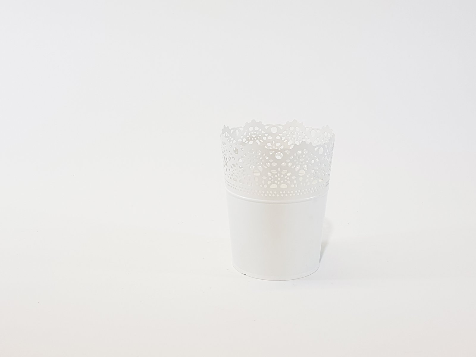 Matero Borde Encaje Blanco Mediano