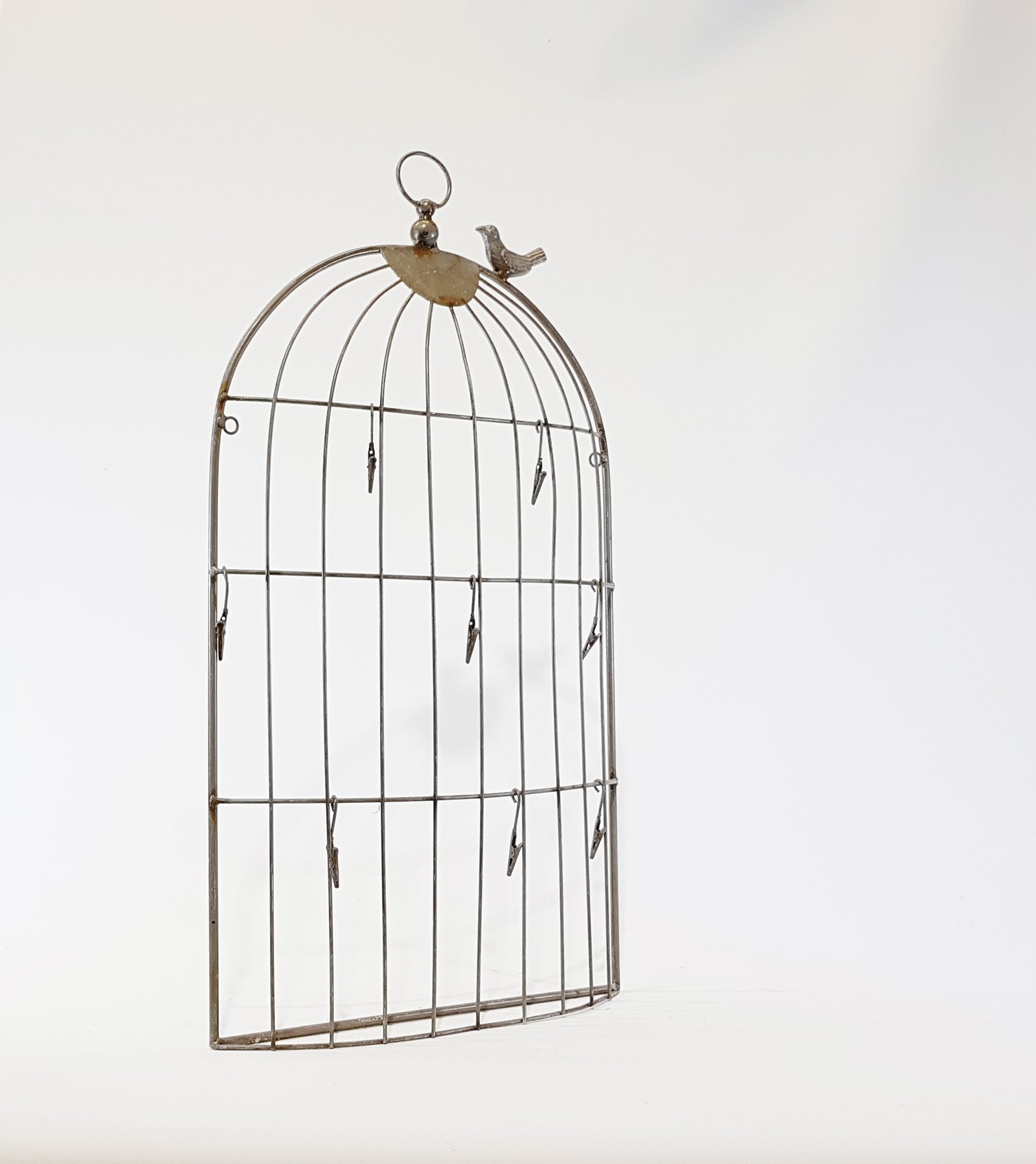 Pajarera Media Rejilla Café Alargada