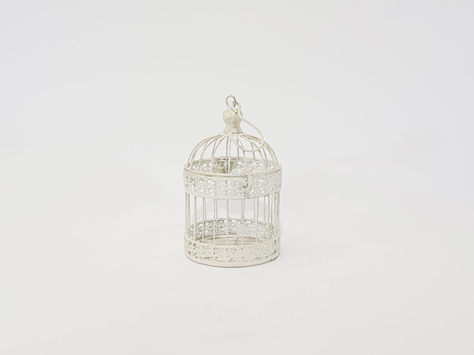 Pajarera Redonda Crema Mediana