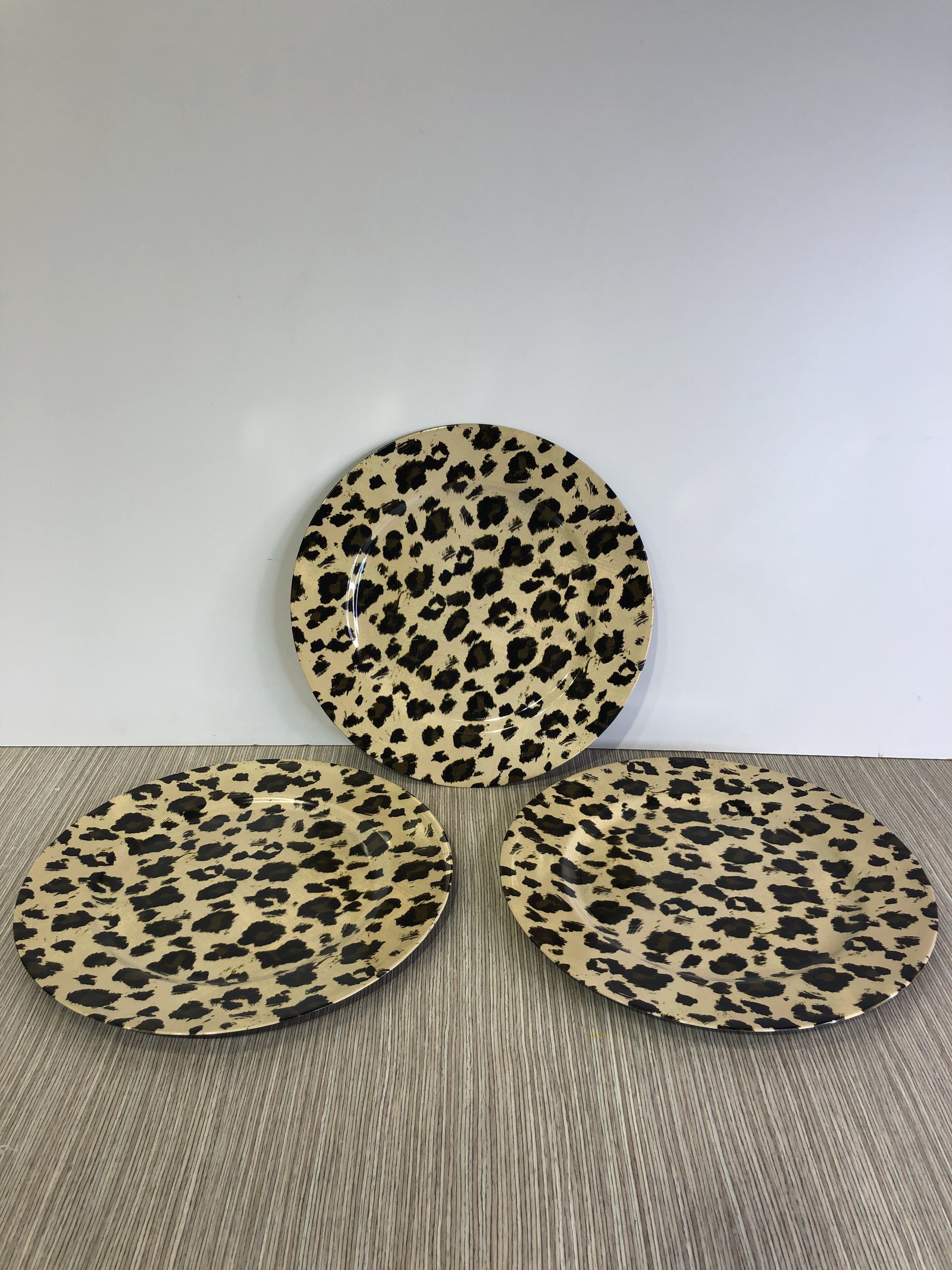 Plato Redondo Animal Print 