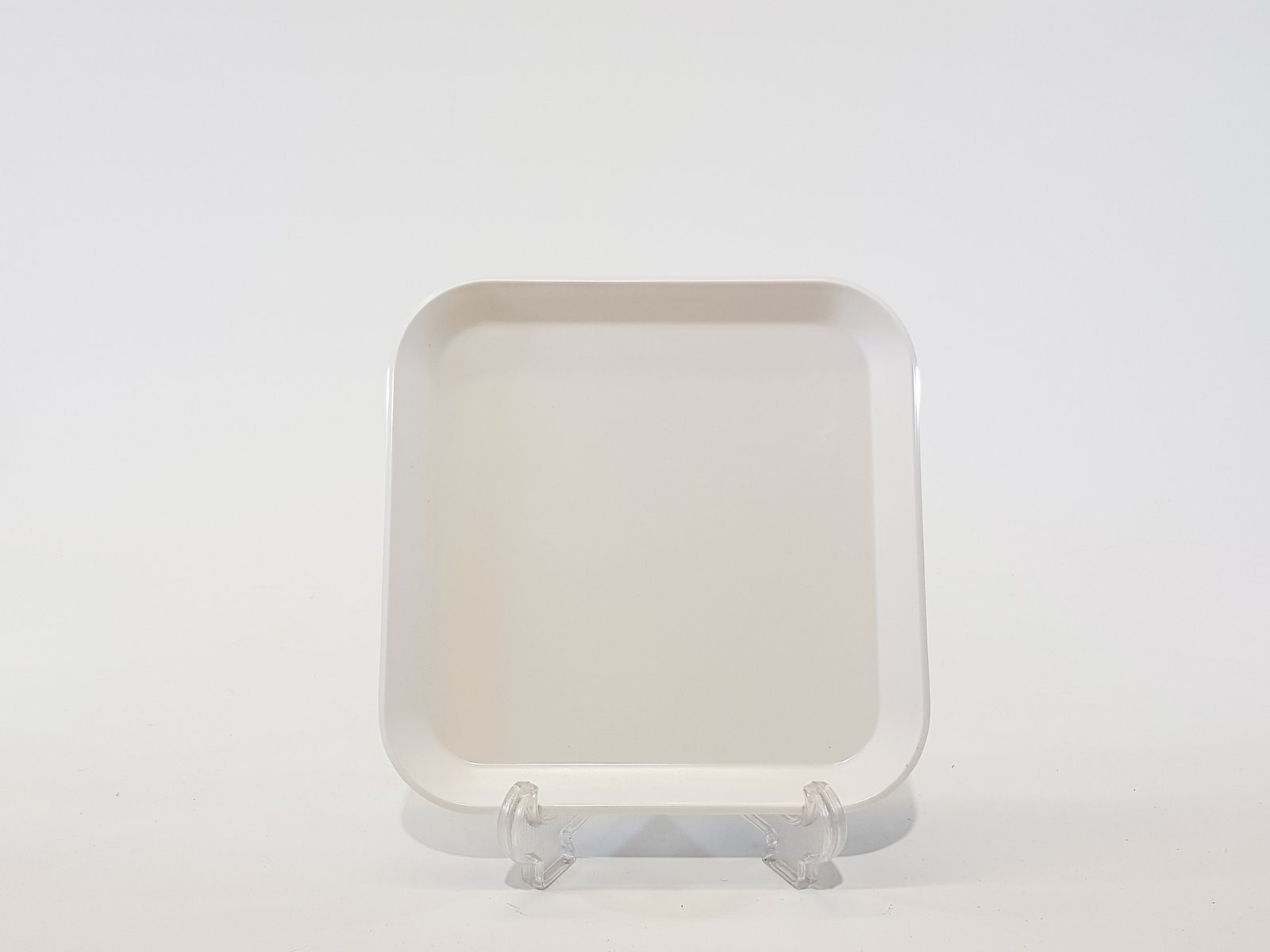 Plato Cuadrado Pequeño Pasta Blanco