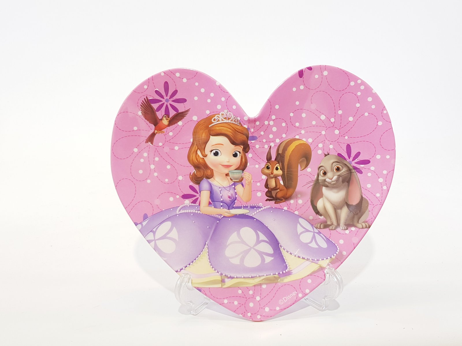 Plato Forma Corazon Princesa Sofia