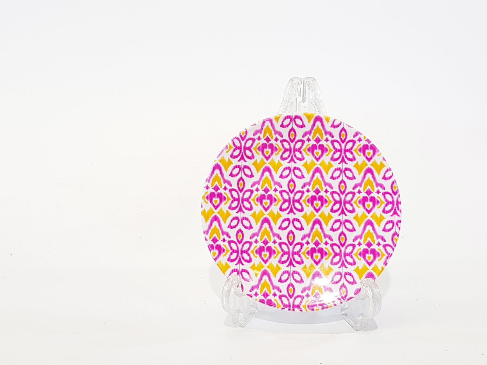 Plato Pequeño Marroqui Rosado Con Naranja