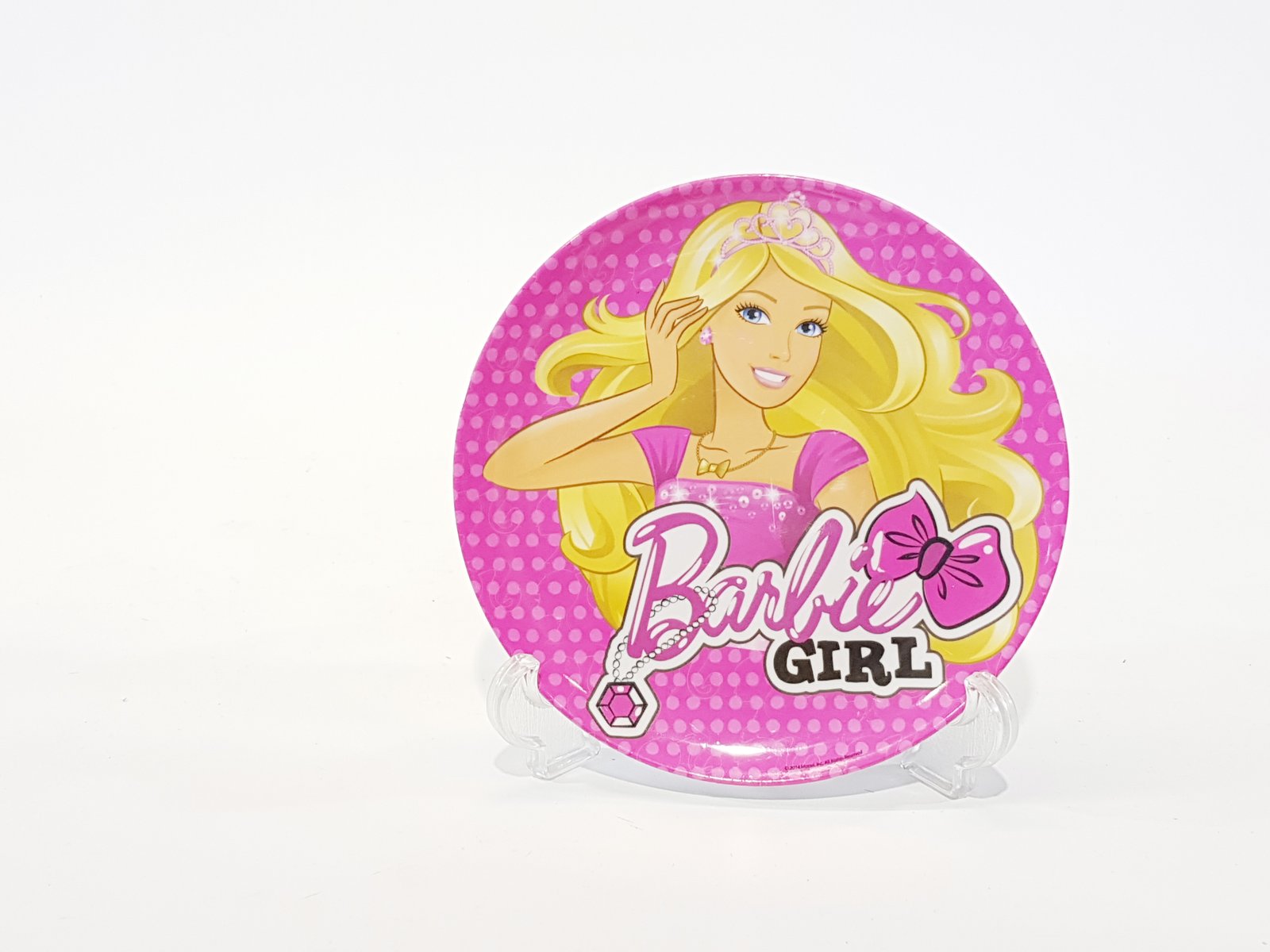 Plato Redondo Pasta Pequeño Barbie