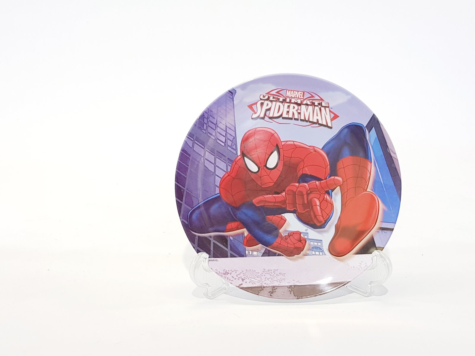 Plato Redondo Pasta Pequeño Spiderman