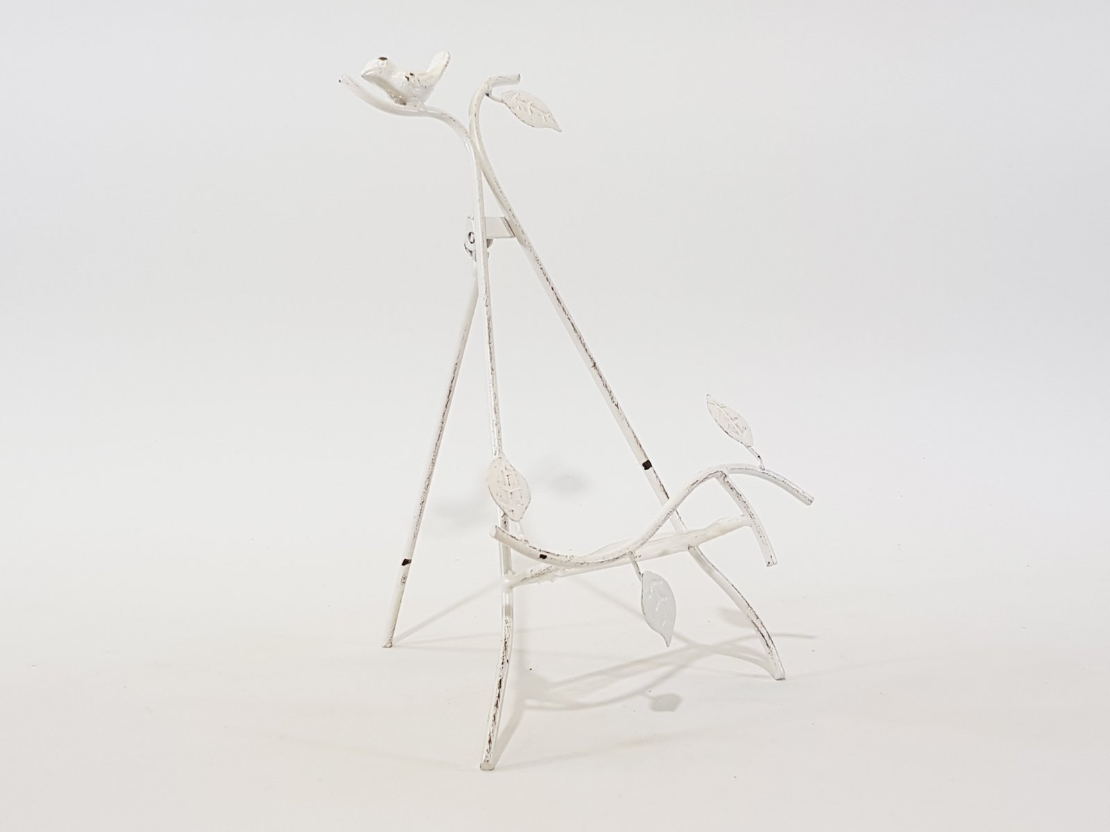 Porta Menu Metalico Pajarito Blanco