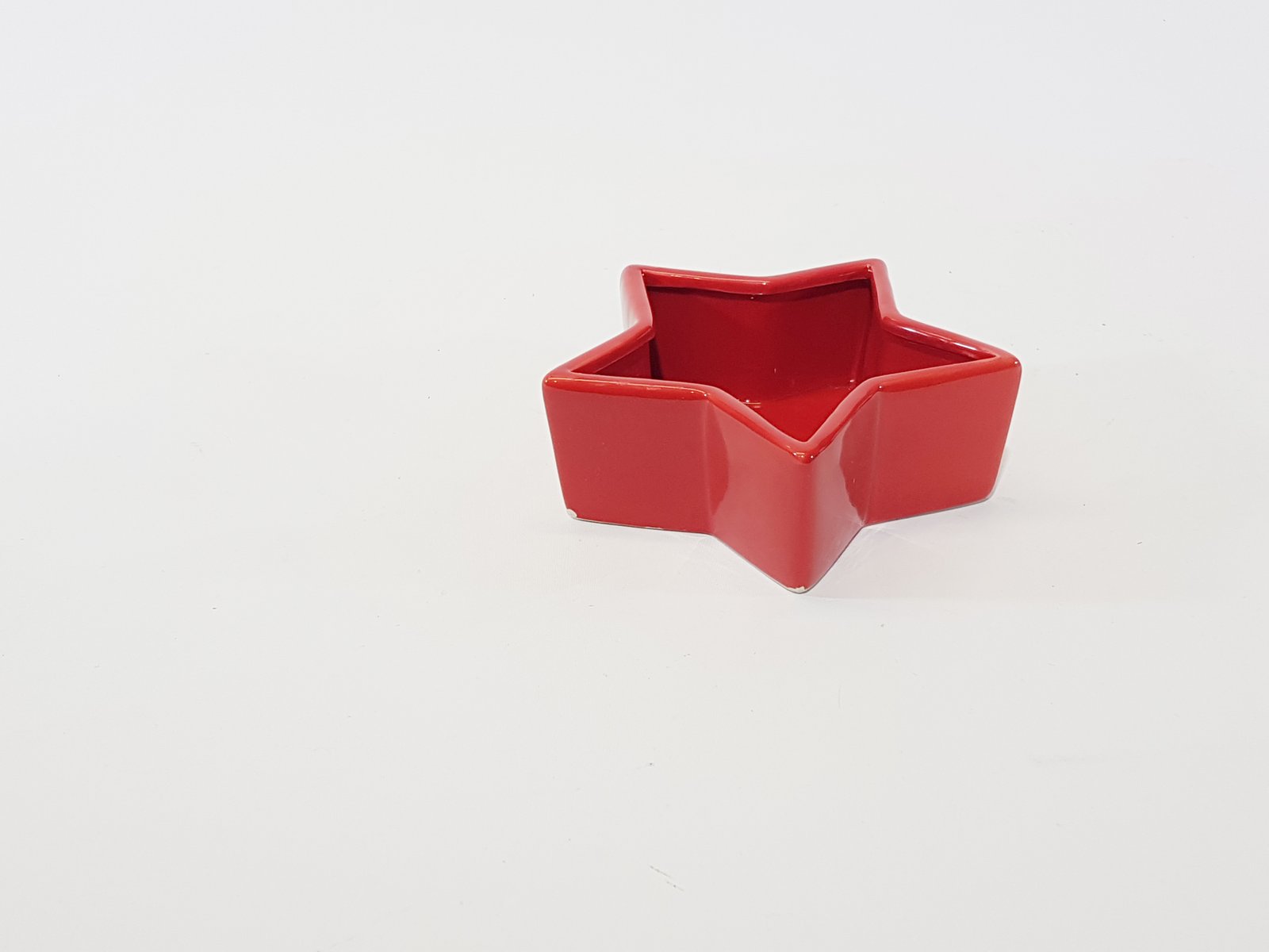 Salsera Ceramica Forma De Estrella Roja