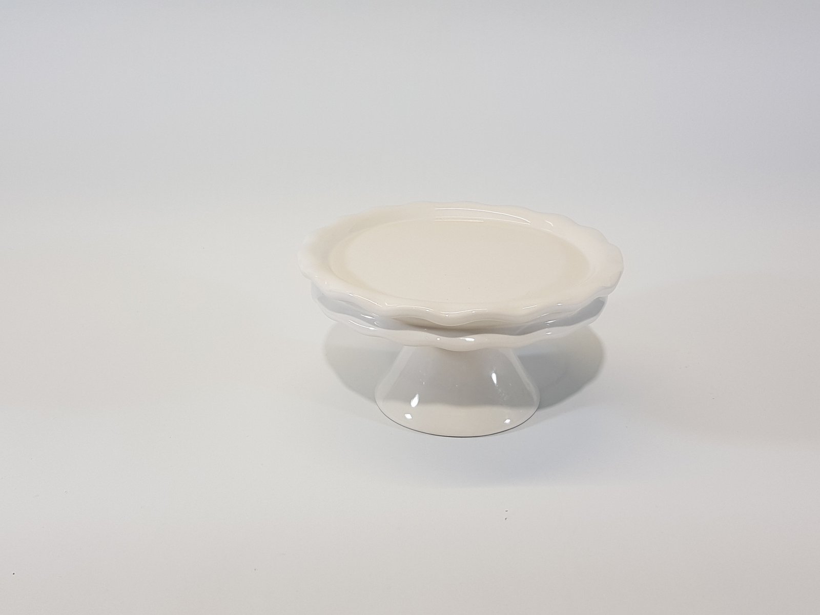 Tortera Redonda Ceramica Mini Mora Doble Crema 16 Cm