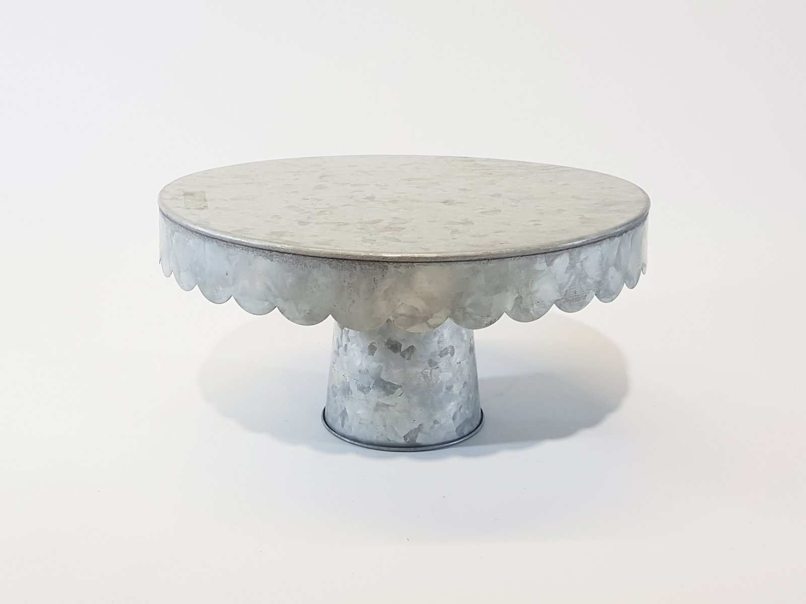 Tortera Redonda Laton Gris Borde Mora Grande 30 Cm