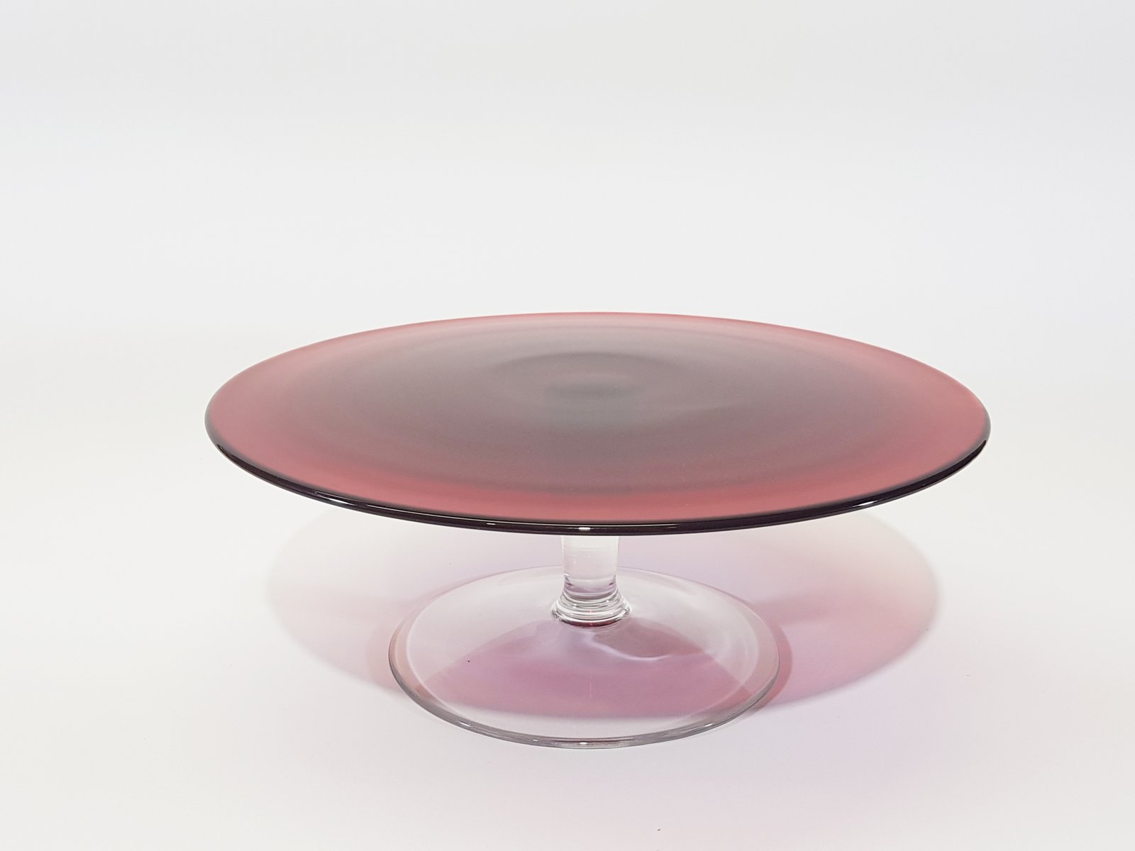 Tortera Redonda Cristal Roja Grande 33 Cm