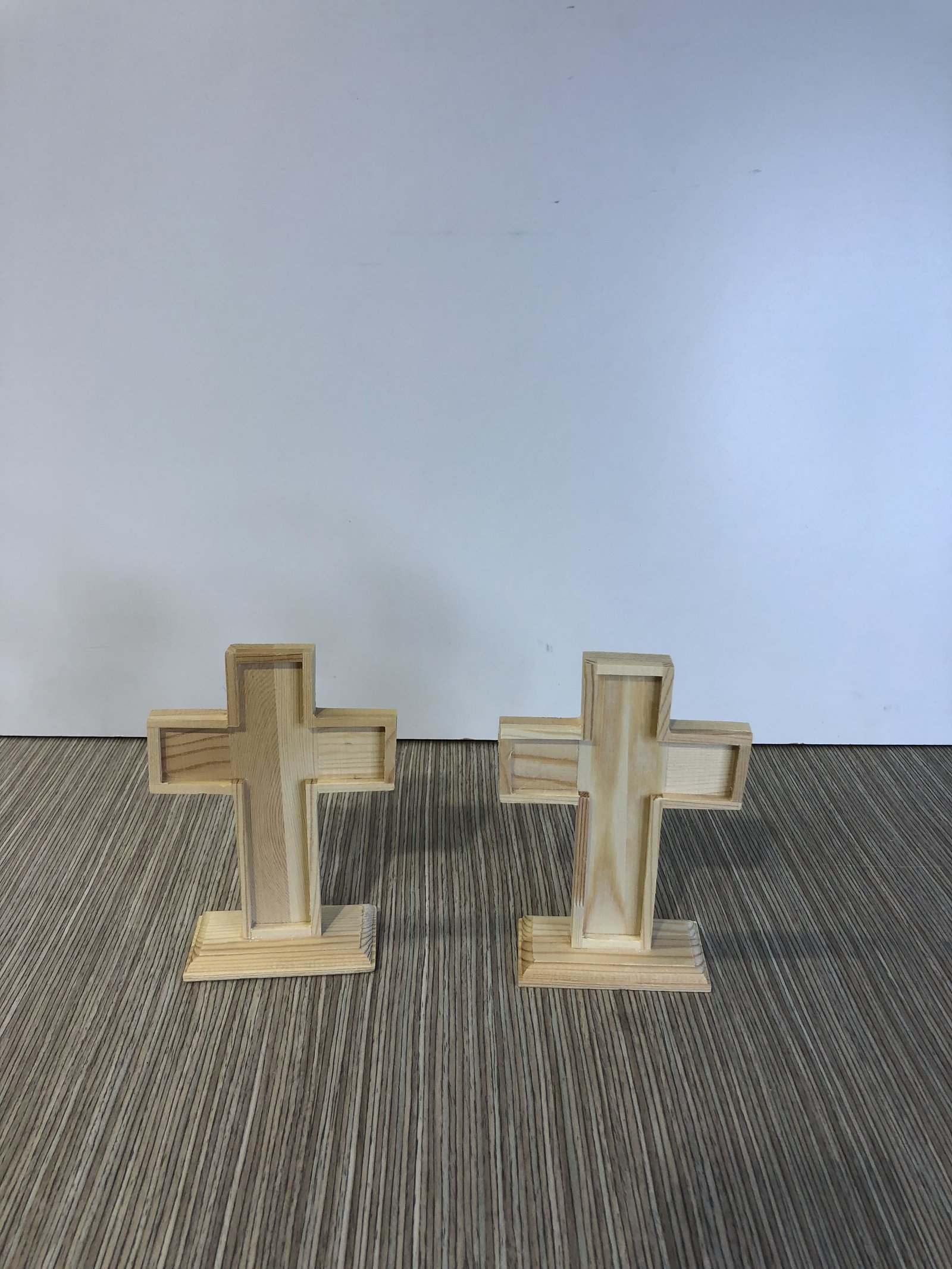 cruz mini madera natural clara